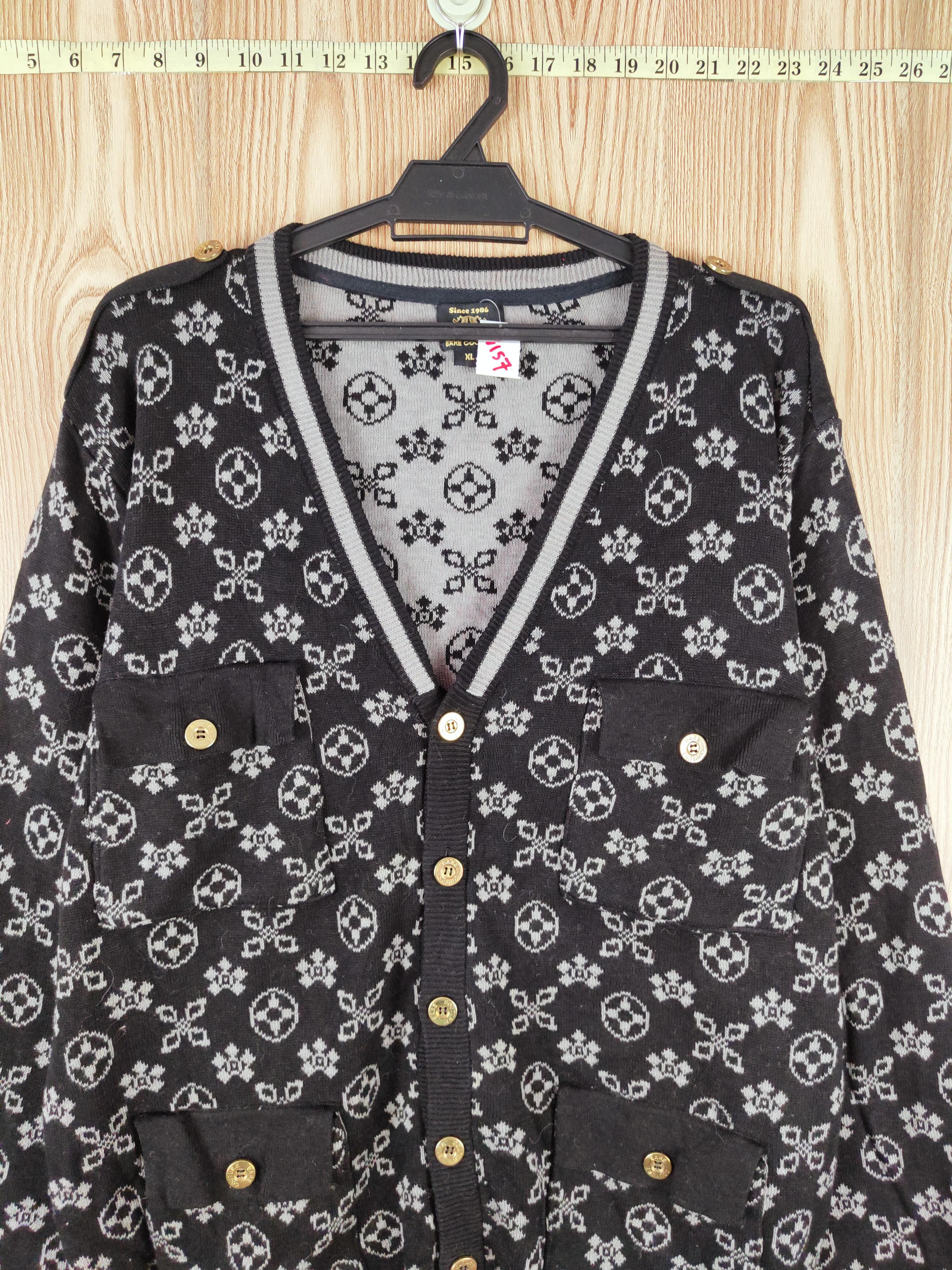 Japanese Brand Bare Couture Black Knitwear Cardigan #W157 Size US XL / EU 56 / 4 - 2 Thumbnail