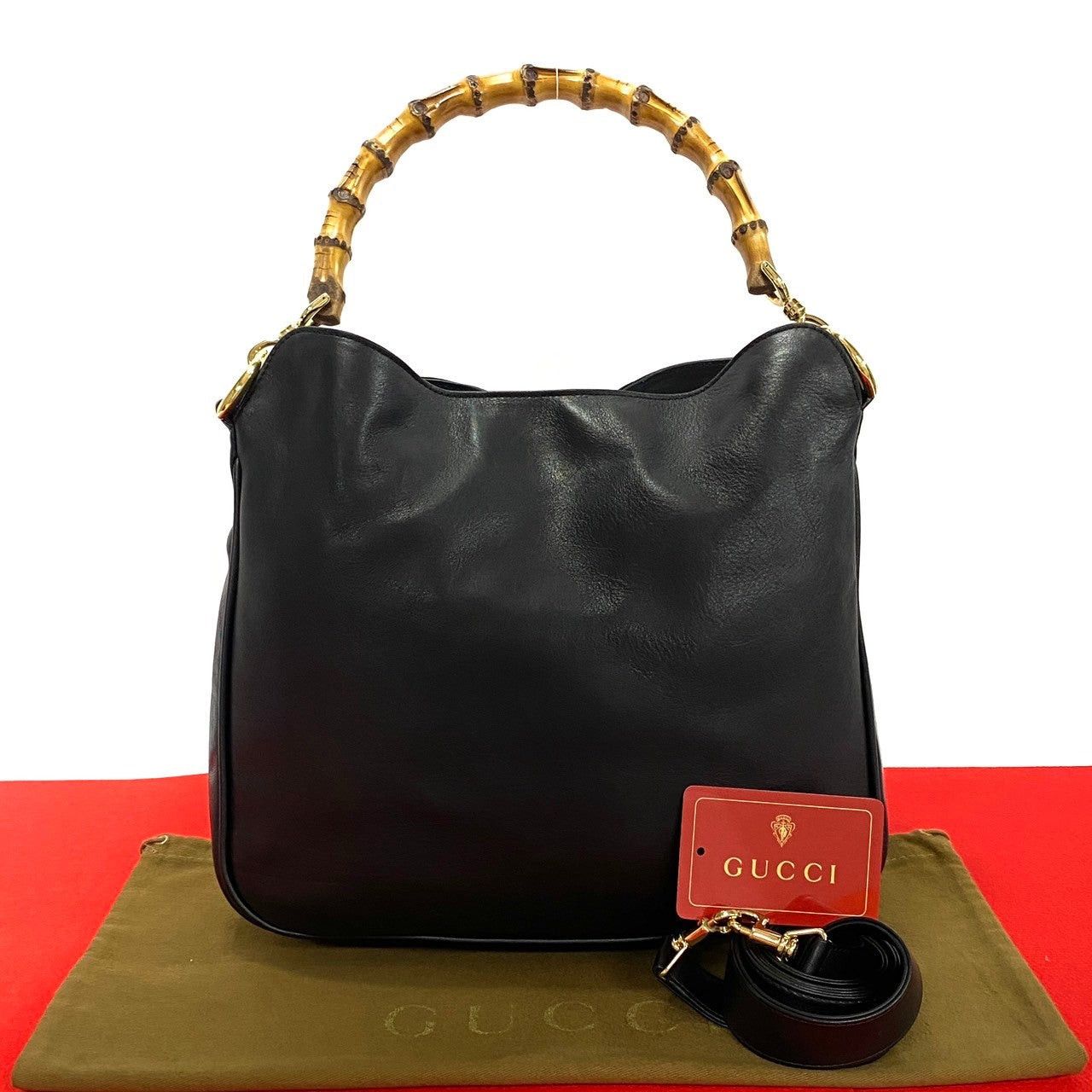 Gucci Gucci Shoulder Bag Black Leather Size ONE SIZE - 1 Thumbnail