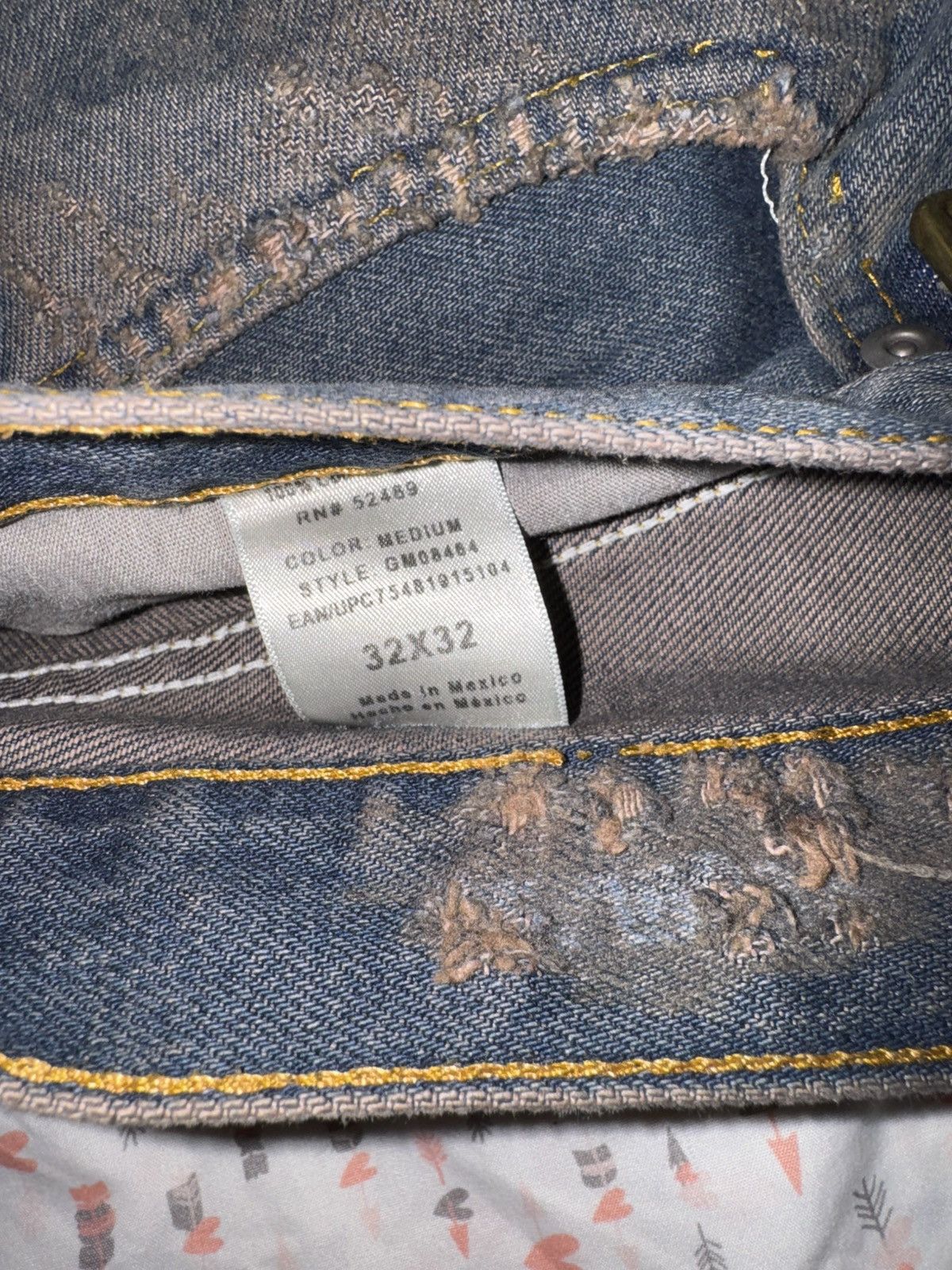 If Six Was Nine Stitches 1of1 Mud/Rust Jeans Size US 32 / EU 48 - 5 Thumbnail