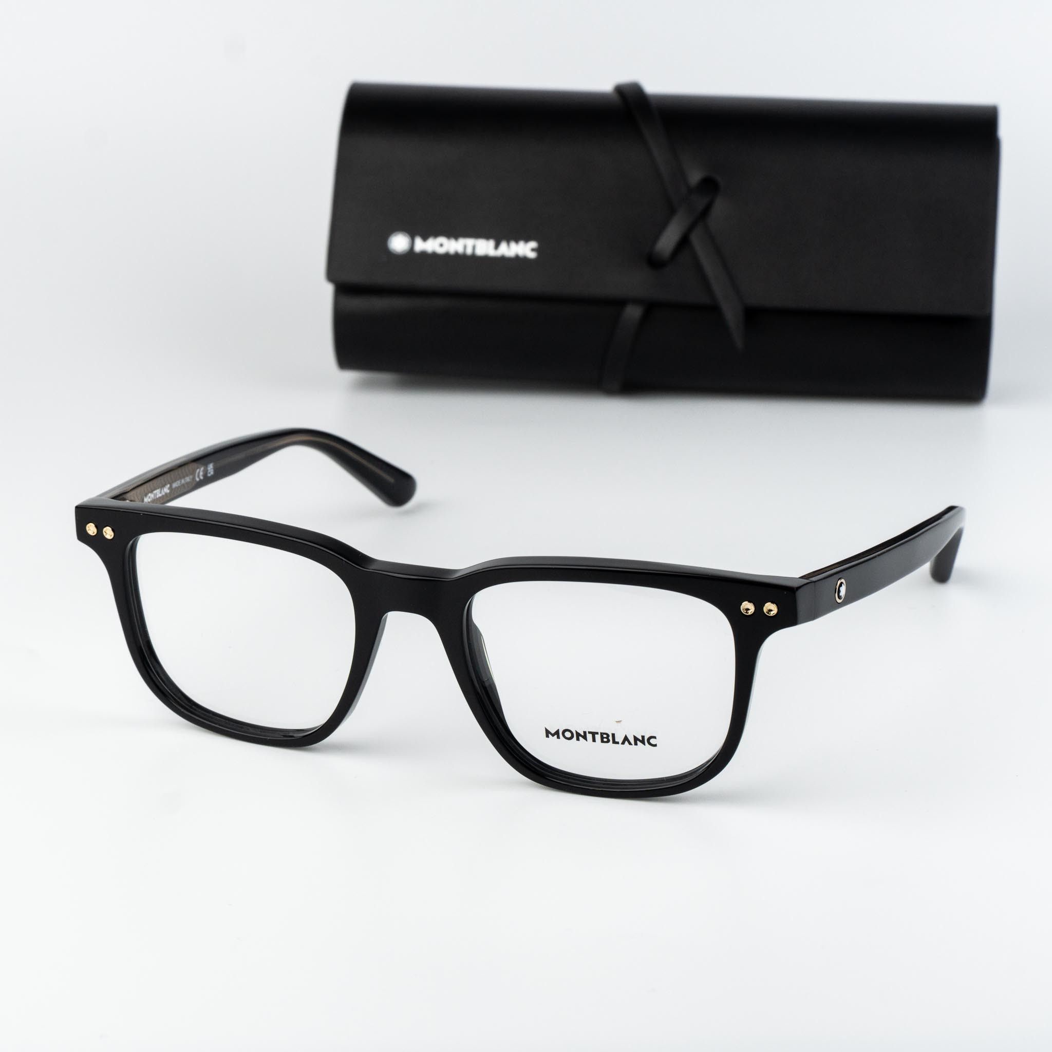 Montblanc Montblanc Men Eyeglasses Square MB0256O 001 NEW AUTHENTIC Size ONE SIZE - 1 Thumbnail
