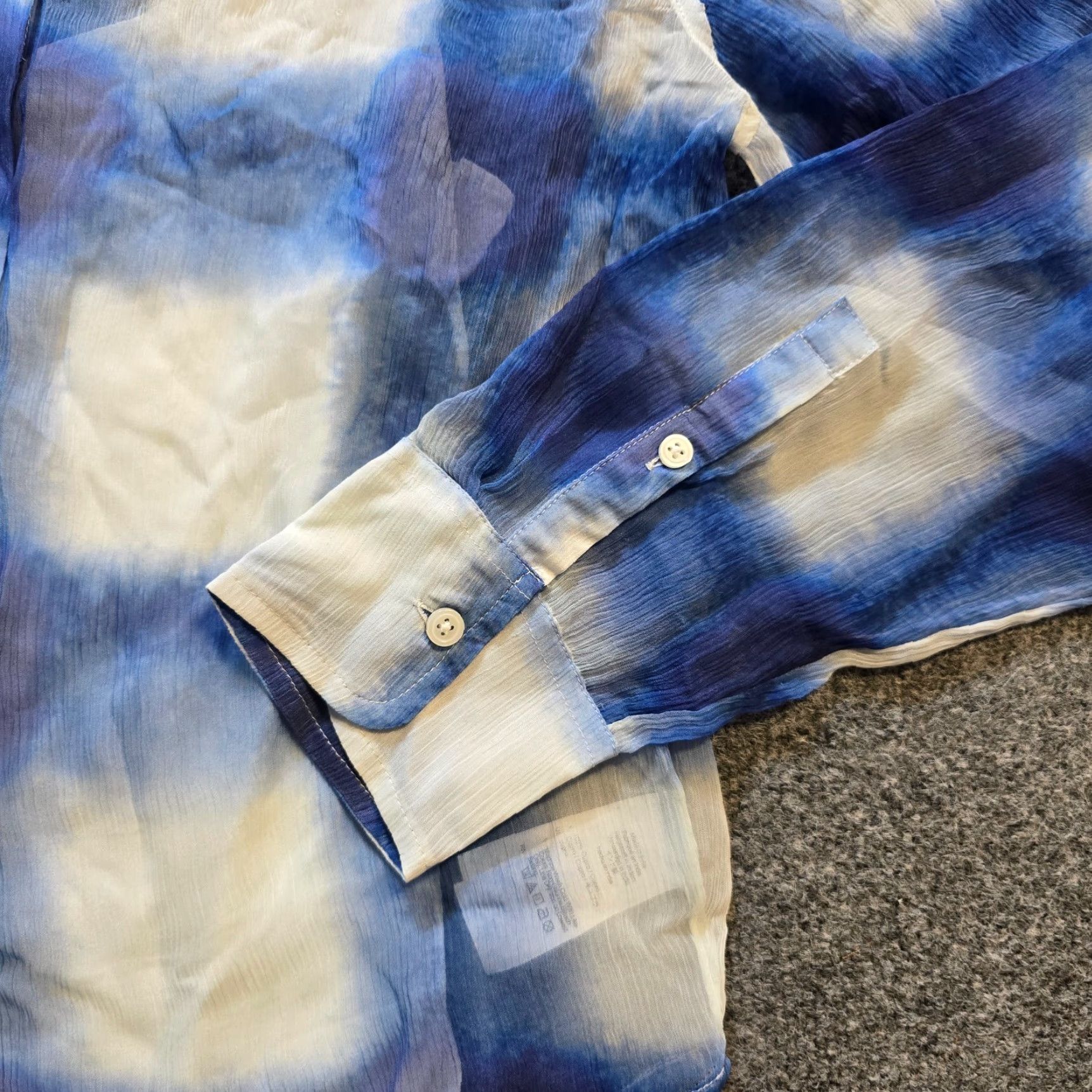 J.Crew J.CREW Blouse Shirt Womens Size 10 Tall Blue Plaid Sheer Garcon Classic Fit Button Casual Size L / US 10 / IT 46 - 3 Thumbnail