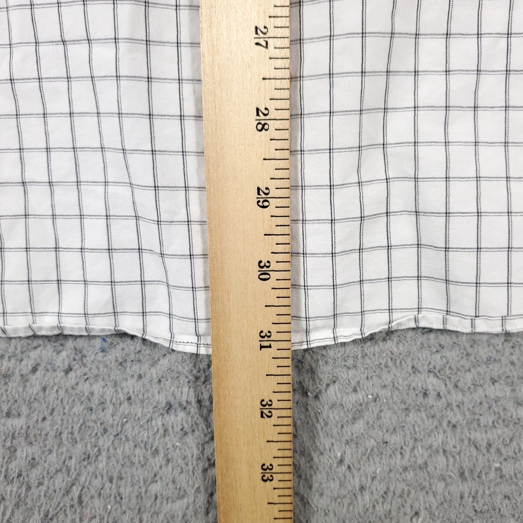 Ralph Lauren Ralph Lauren Dress Shirt Mens 17 Gray Check Long Sleeve Button Down Casual Modern Size 46R - 5 Thumbnail