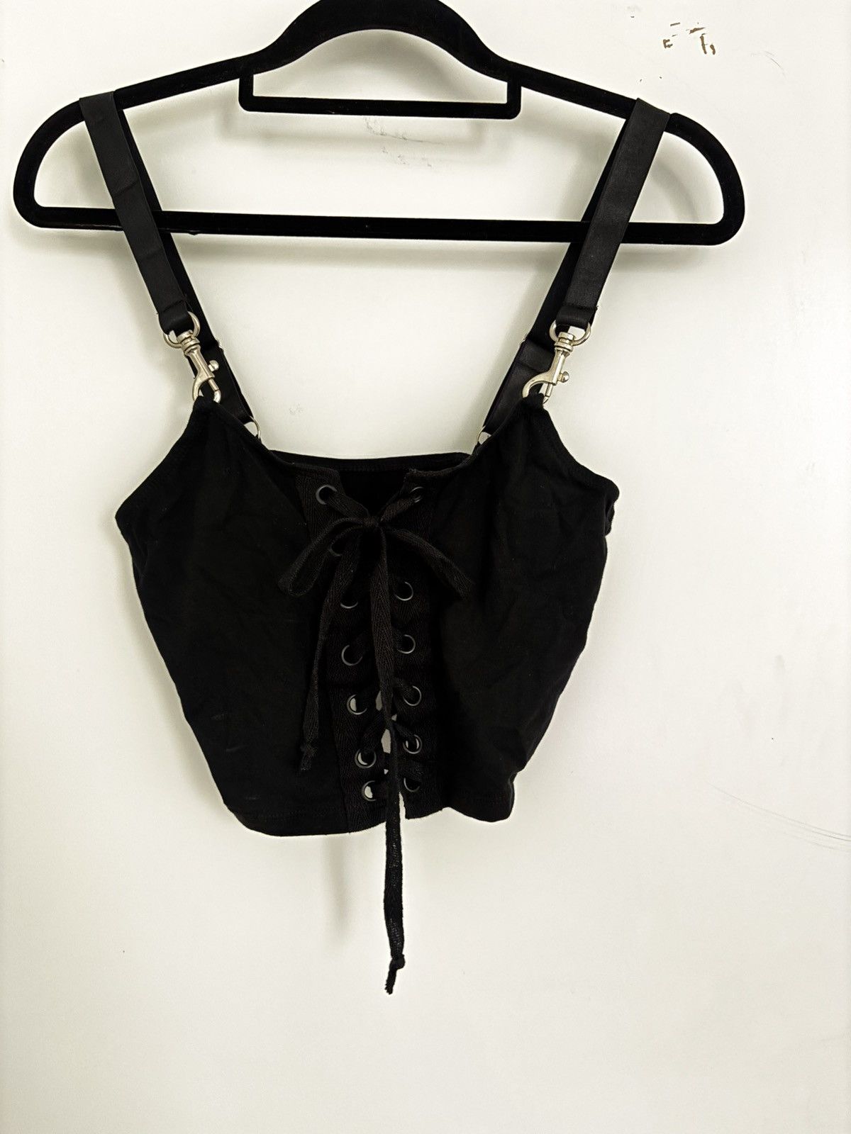 Dolls Kill Dolls kill - black lace up corset crop Size XS / US 0-2 / IT 36-38 - 2 Thumbnail