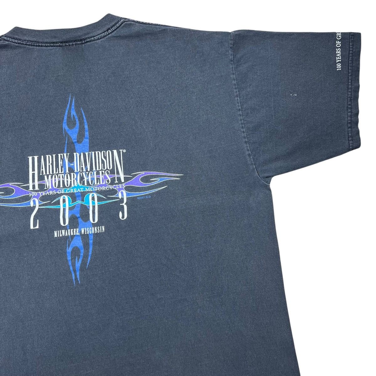 Harley Davidson Harley Davidson Motorcycles 100 Year Anniversary Pocket Tee Size US XL / EU 56 / 4 - 13 Thumbnail
