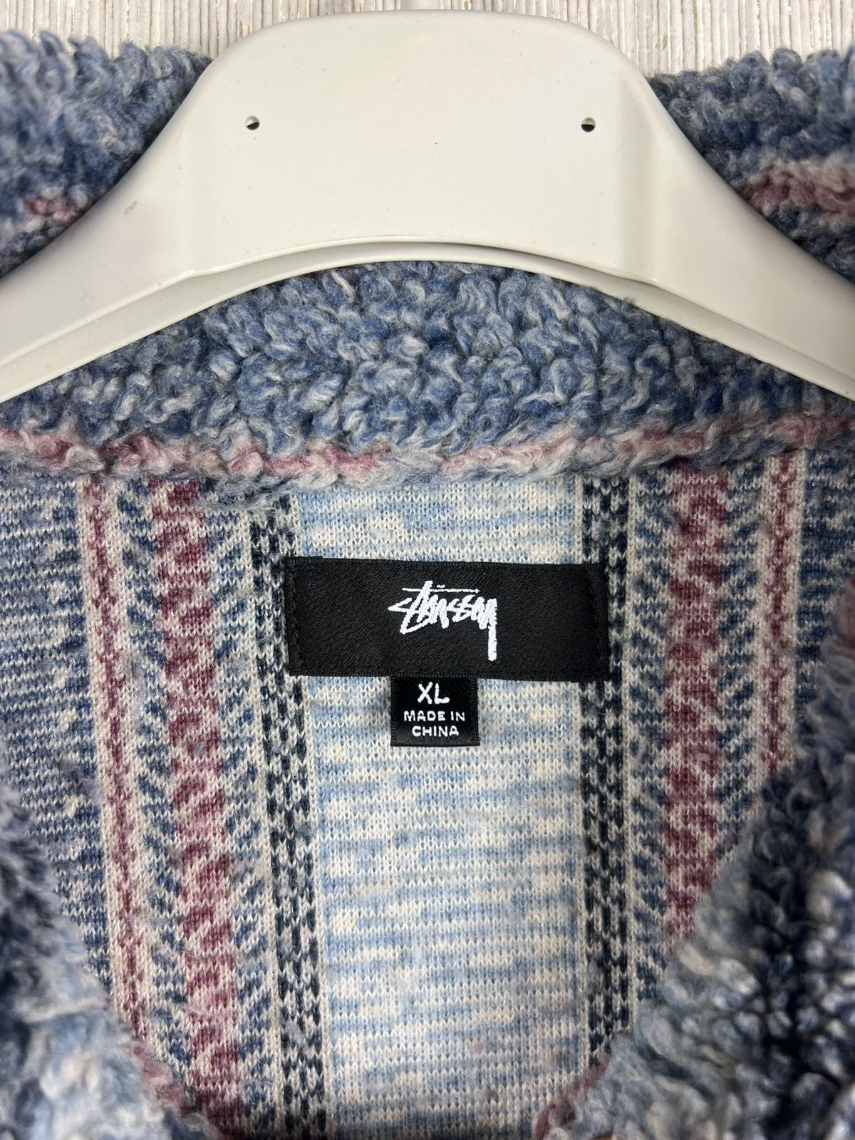 Stussy Stussy sherpa overshirt jacket fleece shirt y2k streetwear Size US XL / EU 56 / 4 - 17 Thumbnail