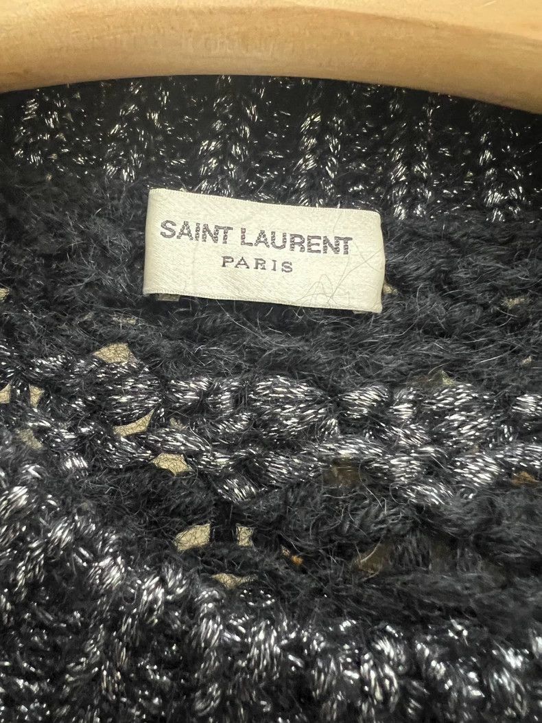 Saint Laurent Paris Stylish Black Knit Sweater from Saint Laurent-2505 Size US M / EU 48-50 / 2 - 4 Thumbnail
