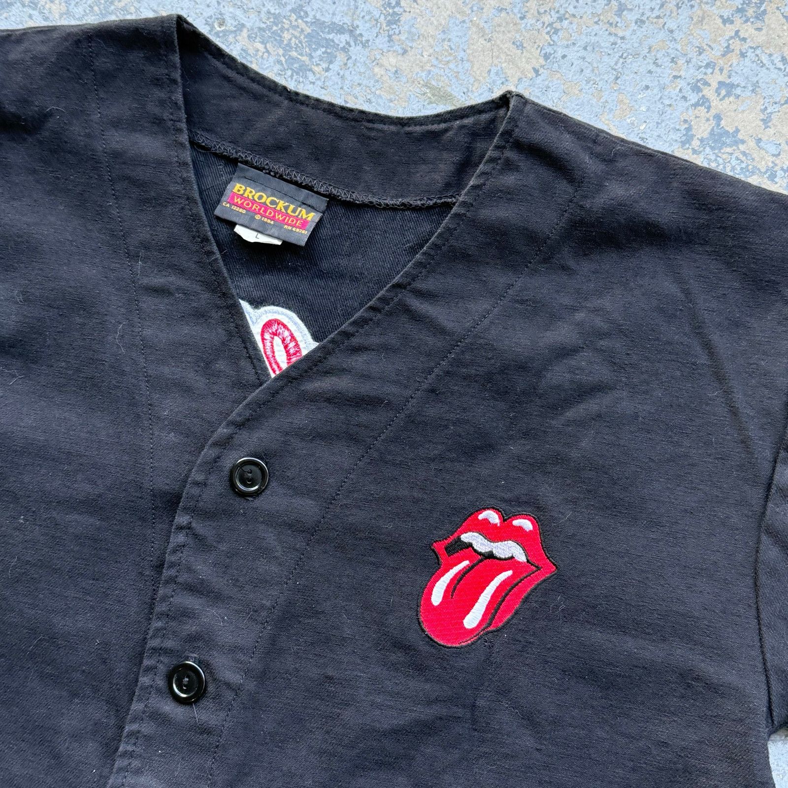 Brockum Vintage Brockum 1994 The Rolling Stones Baseball Jersey L Size US L / EU 52-54 / 3 - 4 Thumbnail