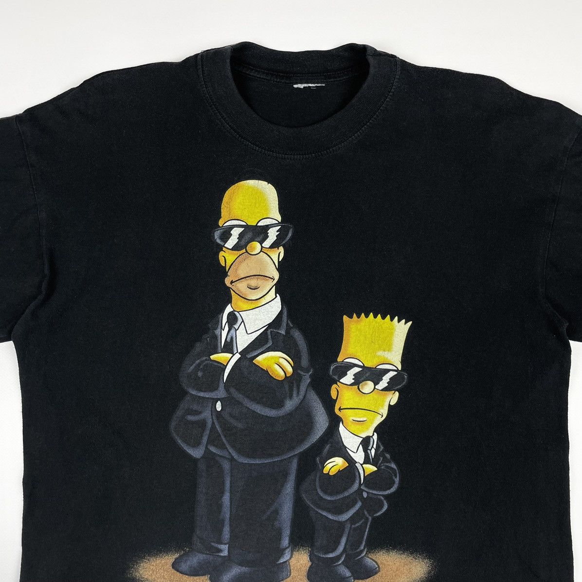 Cartoon Network × The Simpsons × Vintage Vintage the Simpsons t-shirt Men in Black MIB Size US M / EU 48-50 / 2 - 4 Thumbnail
