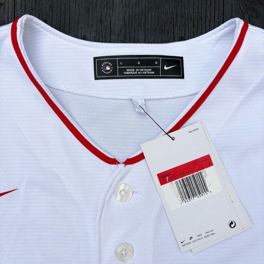 Nike Anaheim Angels NWOT Home Nike Baseball Brand New Jersey Size US L / EU 52-54 / 3 - 3 Thumbnail