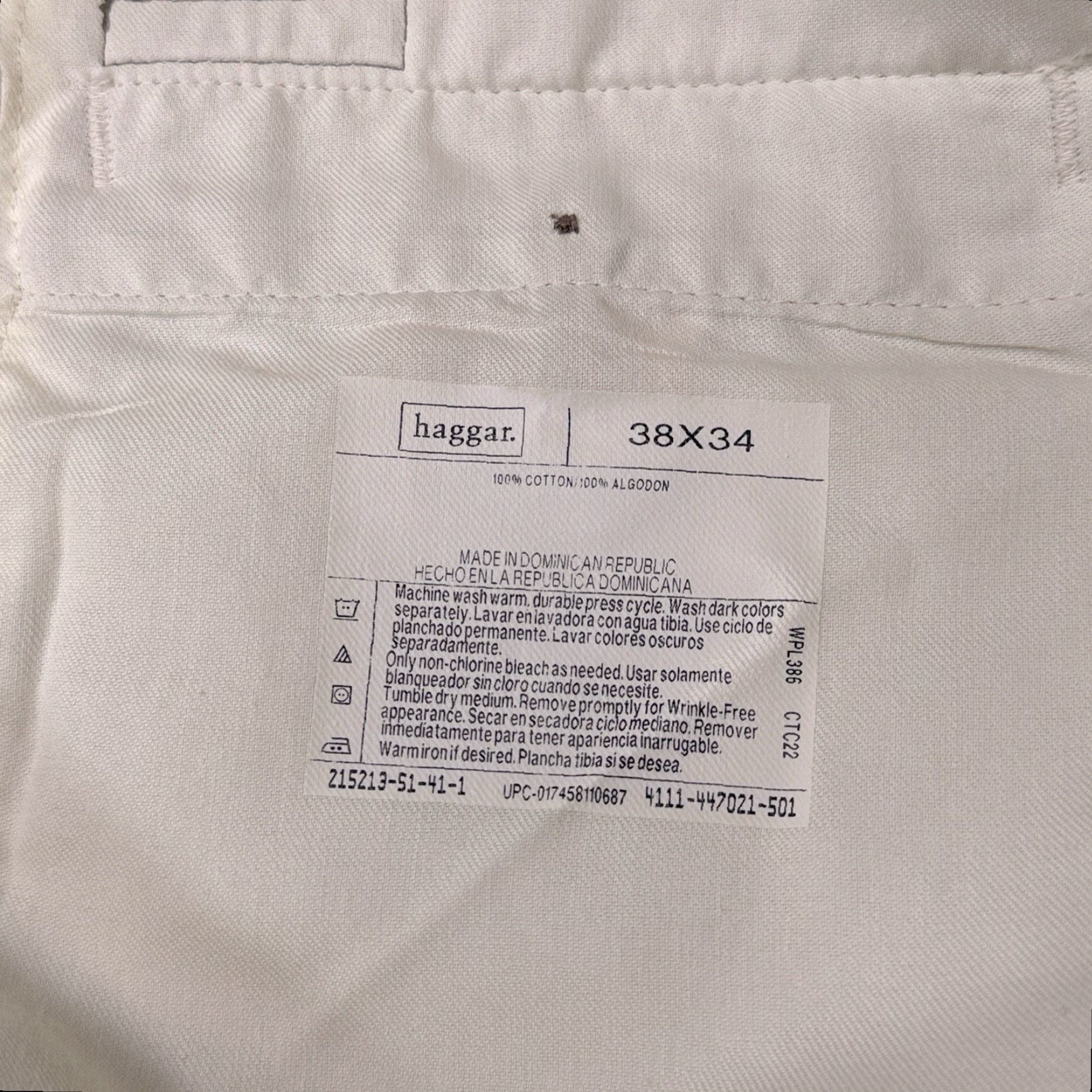 Haggar VINTAGE Haggar Khakis Pants Mens 38x34 Beige Pleated Relaxed Fit New Size US 38 / EU 54 - 5 Thumbnail