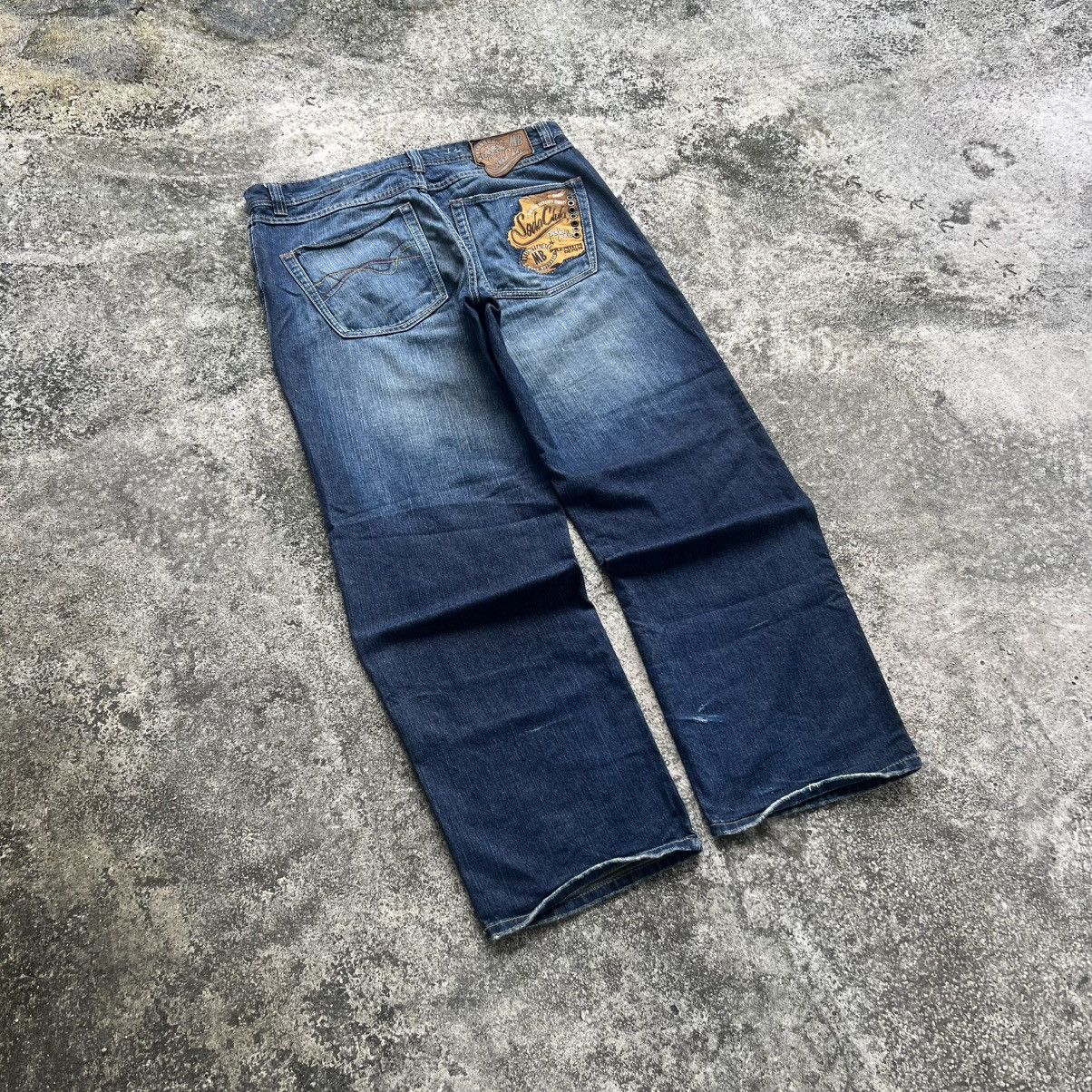 Pelle Pelle “y2k style” PELLE PELLE ACID WASH BAGGY JEANS Size US 38 / EU 54 - 8 Thumbnail
