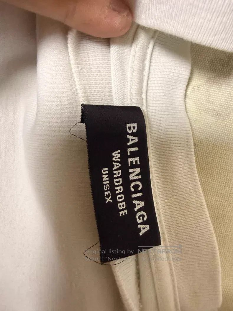Balenciaga Balenciaga White Coke Embroidered Short Sleeve T-Shirt Size US S / EU 44-46 / 1 - 5 Thumbnail