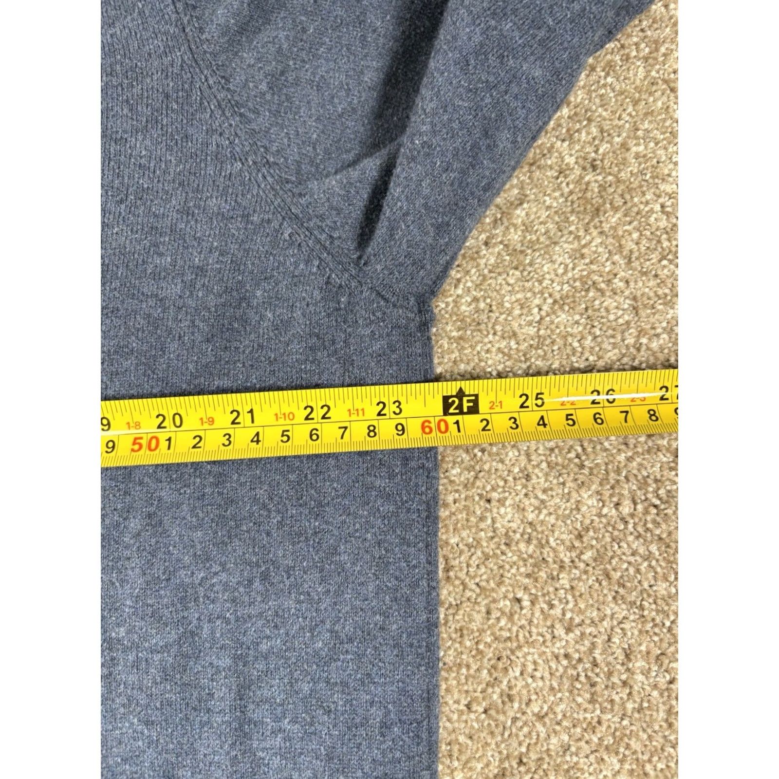 Vintage LL Bean Sweater Men’s Large Navy Blue Cashmere Blend V-Neck Pullover Preppy Casual Knit Fibers: Cashmere, Cotton Size US L / EU 52-54 / 3 - 6 Thumbnail