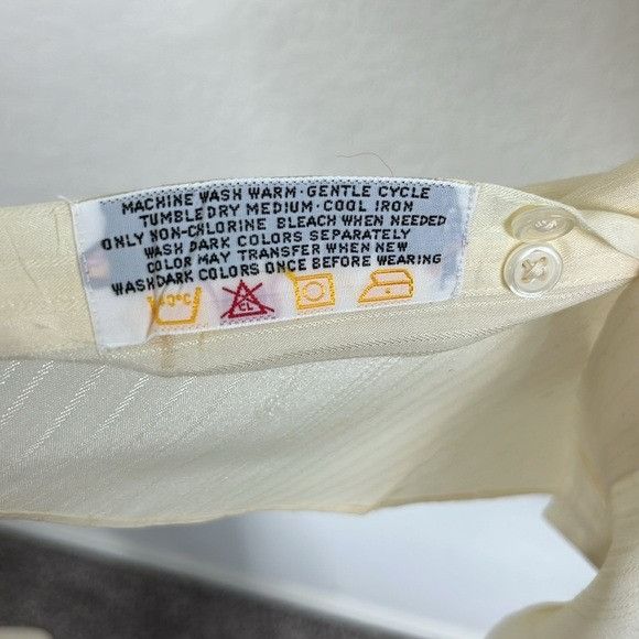 Vintage × Yves Saint Laurent VTG YSL Insertia Logo Button Front Point Collar Shirt Size US XL / EU 56 / 4 - 8 Thumbnail