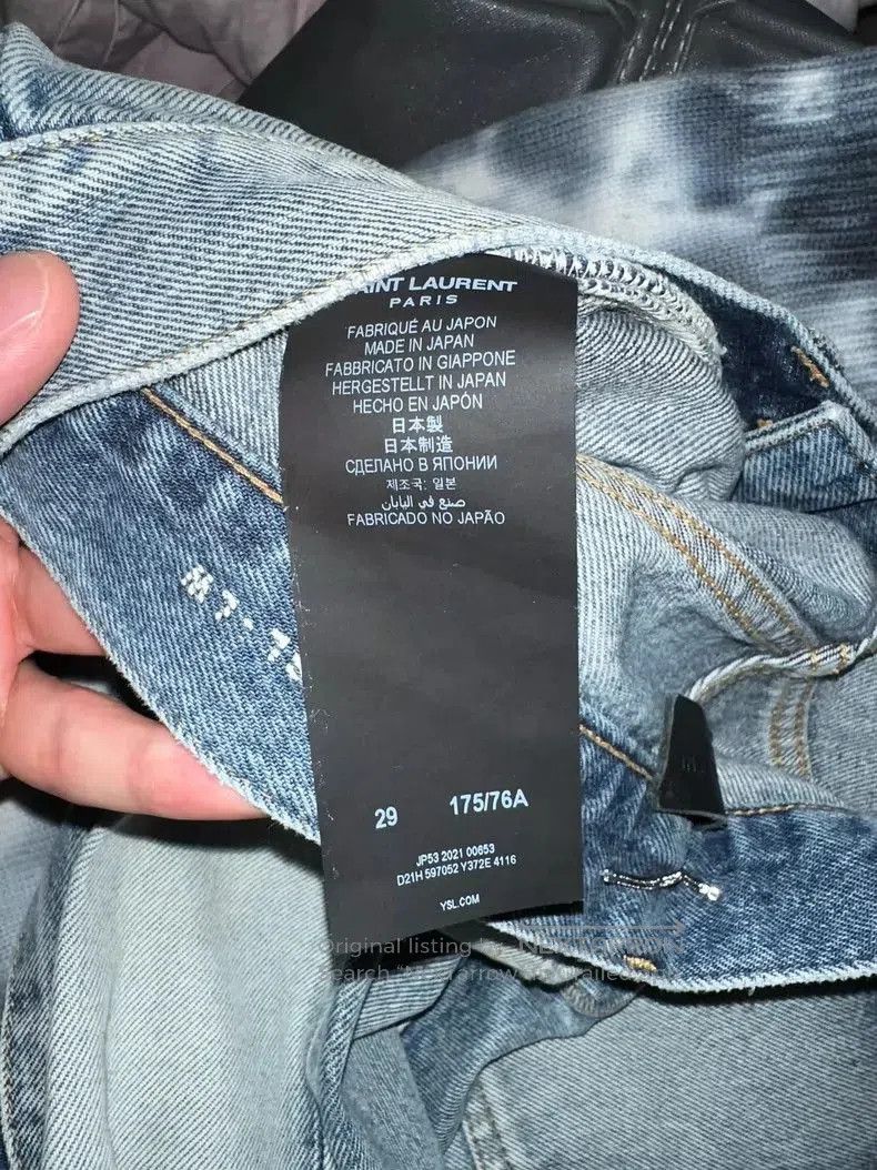 Saint Laurent Paris Saint Laurent D18 Blue Denim Jeans. Size US 29 - 5 Thumbnail
