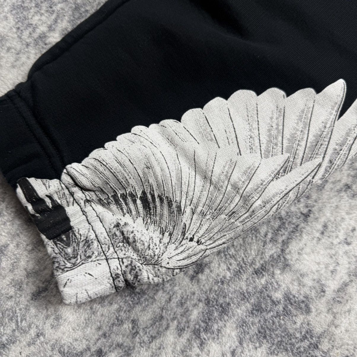 Marcelo Burlon Marcelo Burlo White Wings Track ‘Black’ Sweatpants Size US 36 / EU 52 - 3 Thumbnail