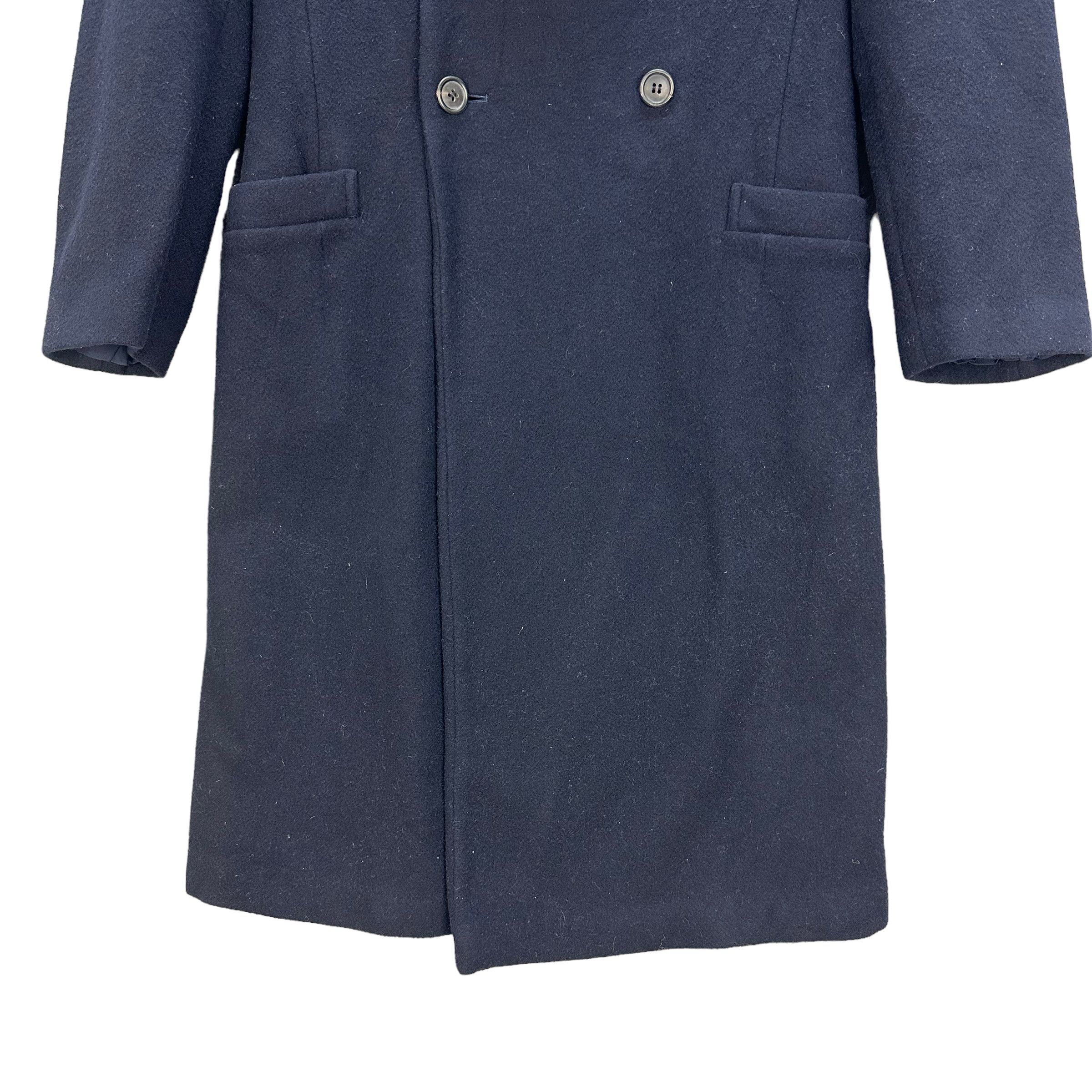 Y's Y's AW1999 SHERPA NECK SHAWL WOOL OVERCOAT #7785-176 Size S / US 4 / IT 40 - 3 Thumbnail