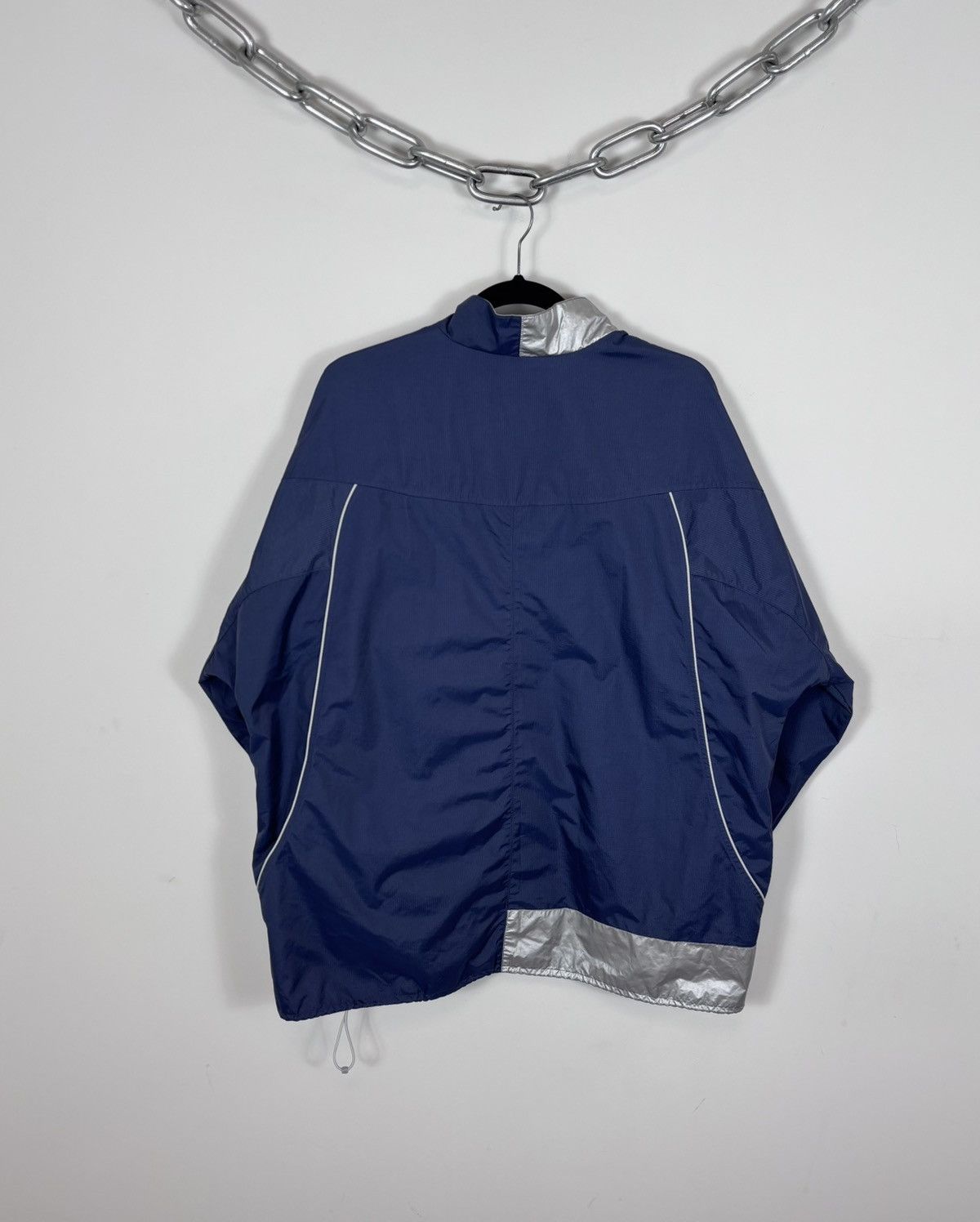 Nike Vintage Nike Y2K Swoosh Reflective Nylon Track Top Jacket Size US XL / EU 56 / 4 - 2 Thumbnail