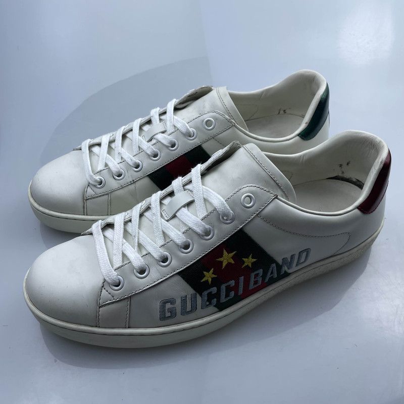 Gucci Gucci ACE Band Vintage Low Top Sneakers 0079 Size US 8 / EU 41 - 1 Thumbnail