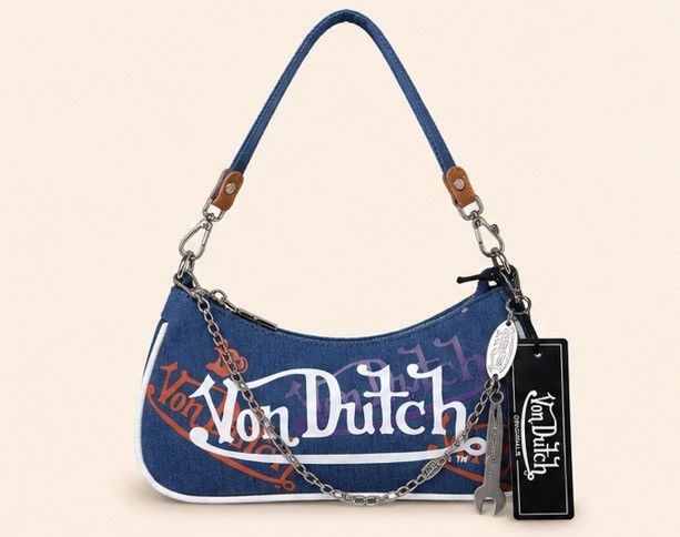 Von Dutch Von Dutch Denim‑Blue Shoulder Bag Size ONE SIZE - 1 Thumbnail