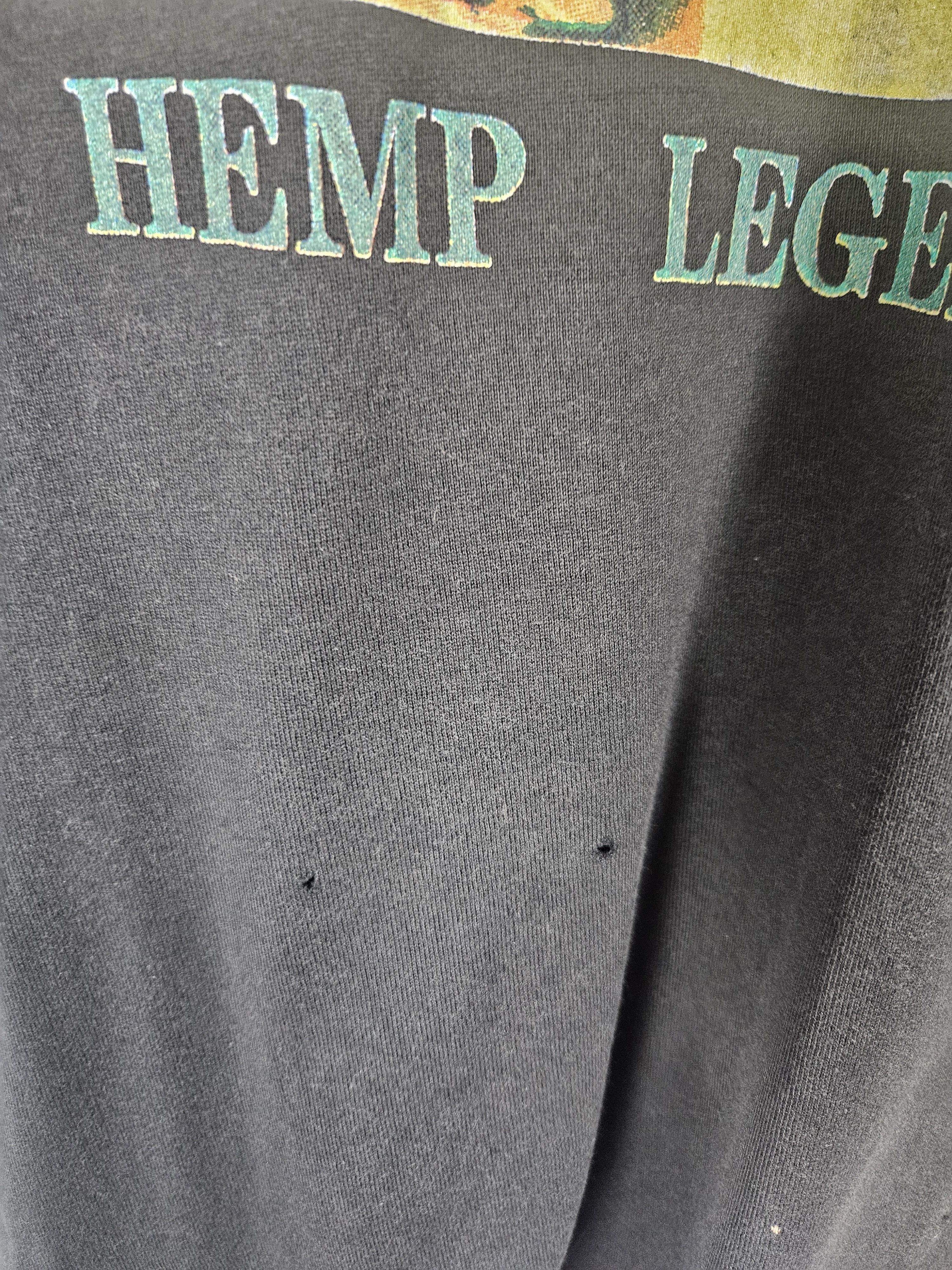 Vintage Vintage Hemp Legend marijuana Dubfactory parody shirt Size US L / EU 52-54 / 3 - 7 Thumbnail