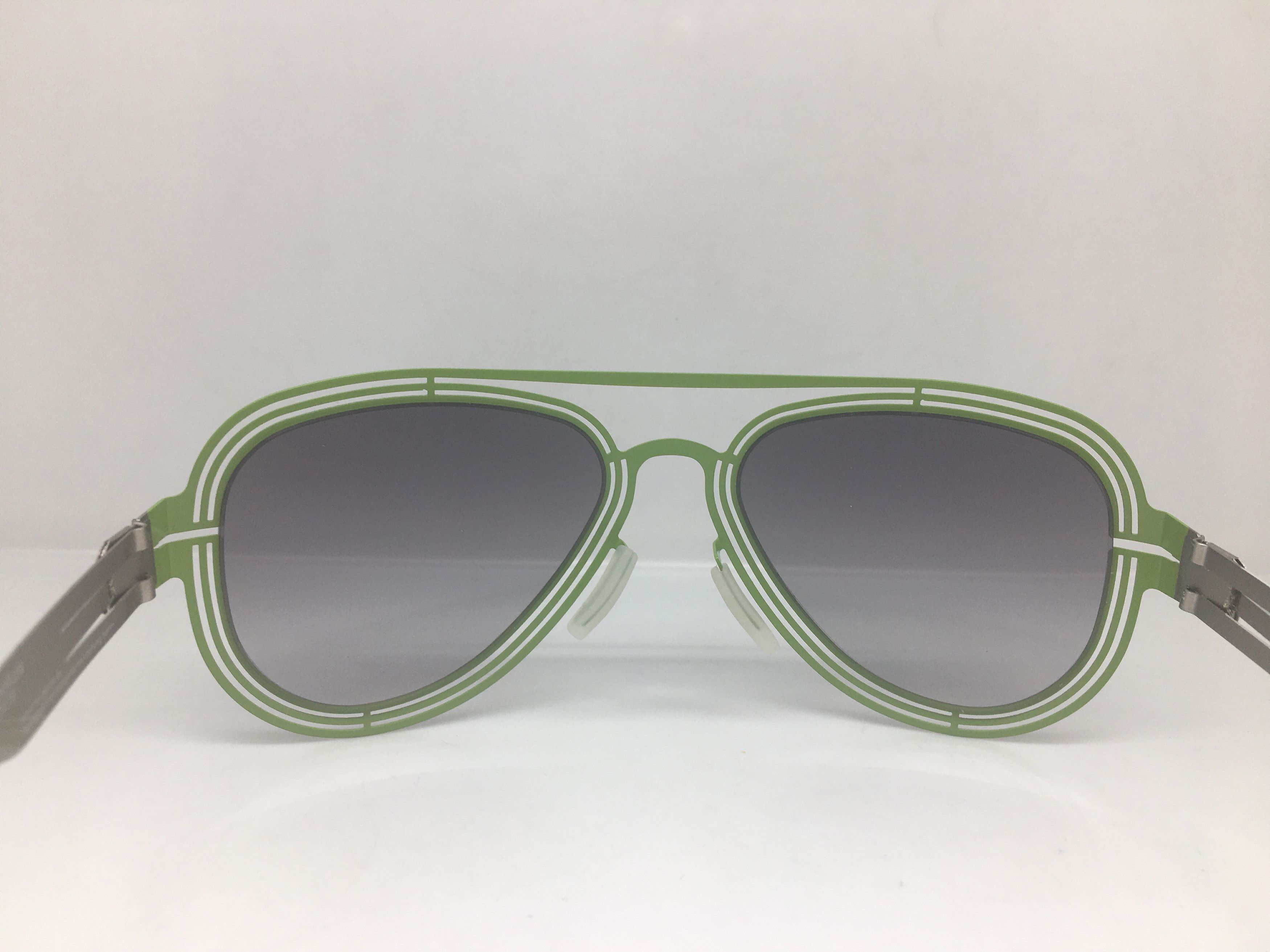 Other AC Berlin Silver Green Alloy Aviator Sunglasses Frame Size ONE SIZE - 4 Thumbnail