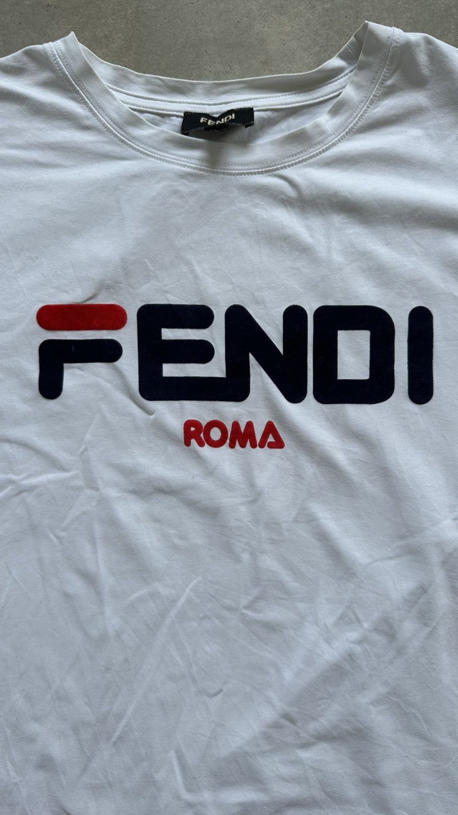 Fila FENDI ROMA FILA SPELLOUT TEE Size US M / EU 48-50 / 2 - 2 Thumbnail