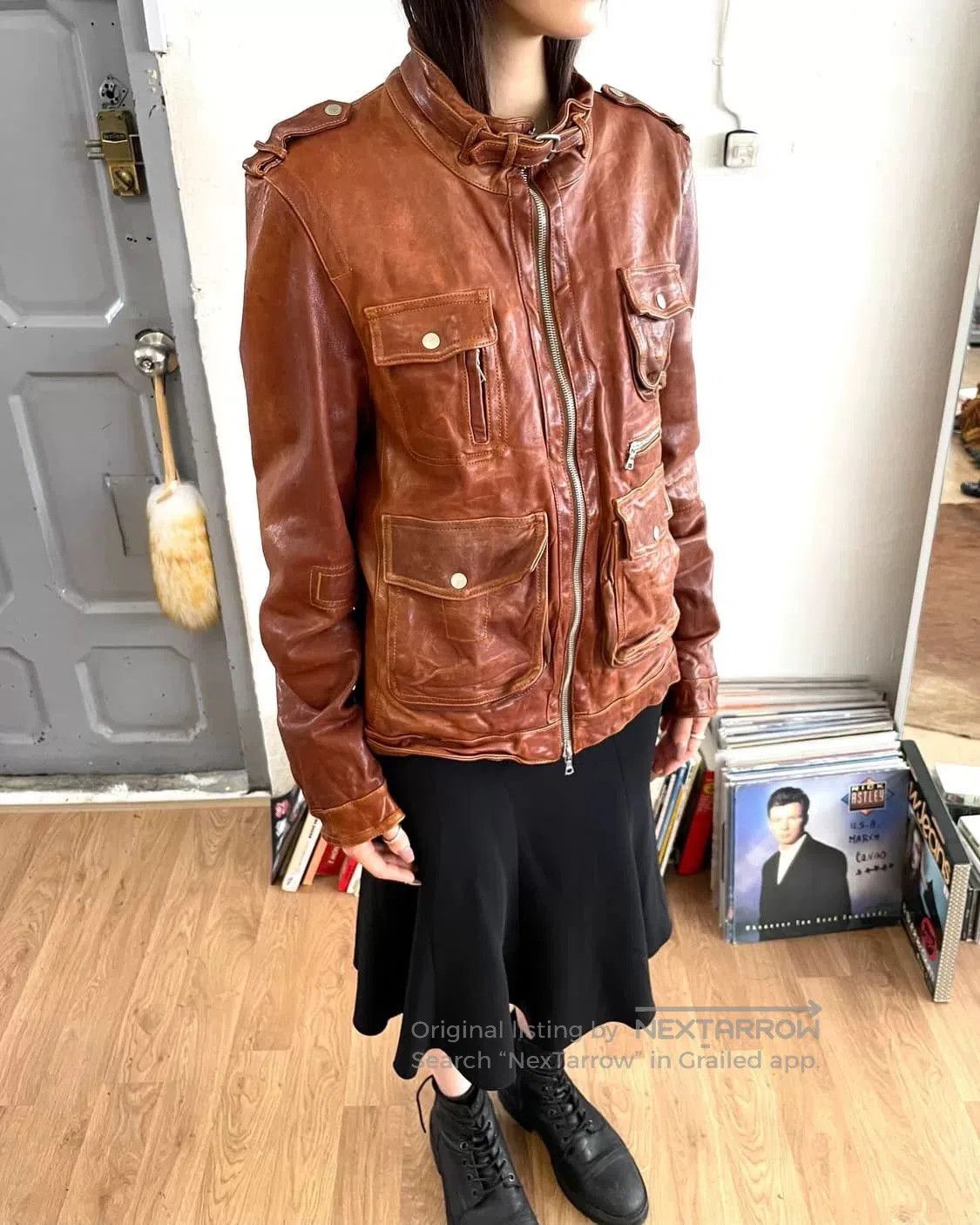 Neil Barrett Neil Barrett Bomber Leather Jacket. Size US M / EU 48-50 / 2 - 2 Thumbnail