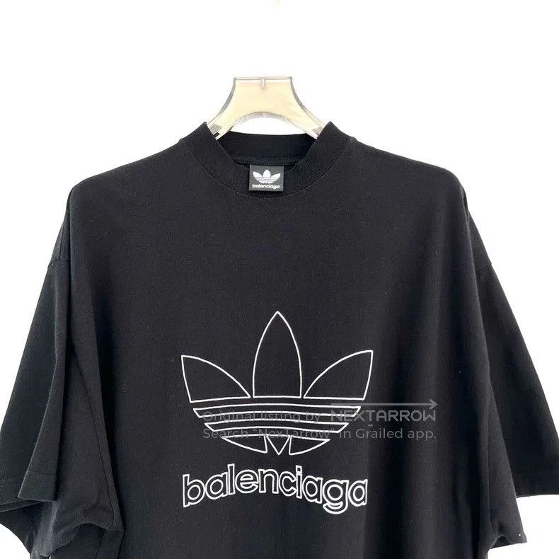 Balenciaga Balenciaga adidas Embroidered Logo T-shirt. Size US XXL / EU 58 / 5 - 3 Thumbnail