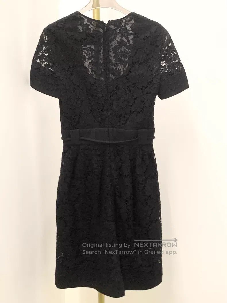 Valentino Valentino Black lace cinched waist lace-up dress Size XS / US 0-2 / IT 36-38 - 2 Thumbnail