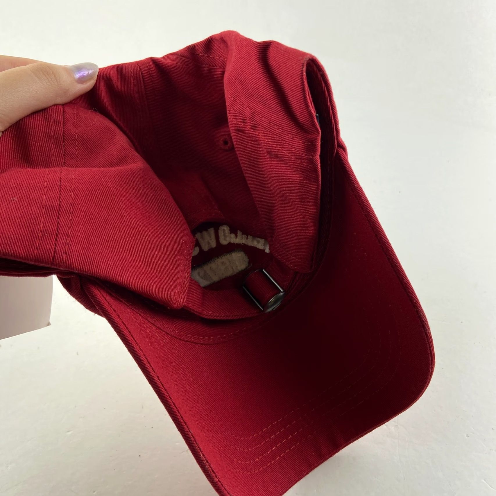 Vintage Prairie Mountain Cap Mens Large Red Cotton Adjustable Strapback Baseball Hat Size ONE SIZE - 4 Thumbnail