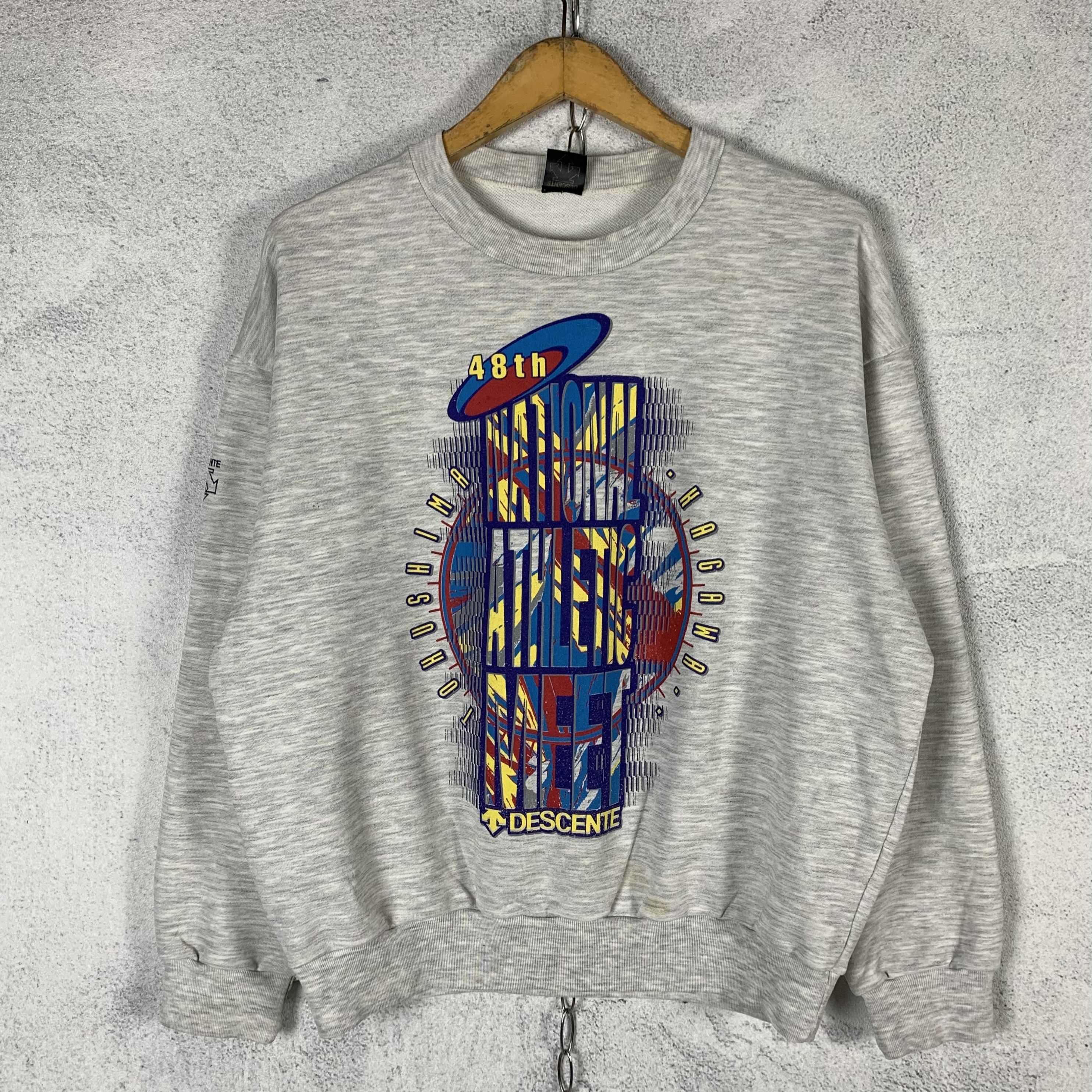 Descente Vintage Descente Boxy Sweatshirt Crewneck Size US M / EU 48-50 / 2 - 1 Thumbnail