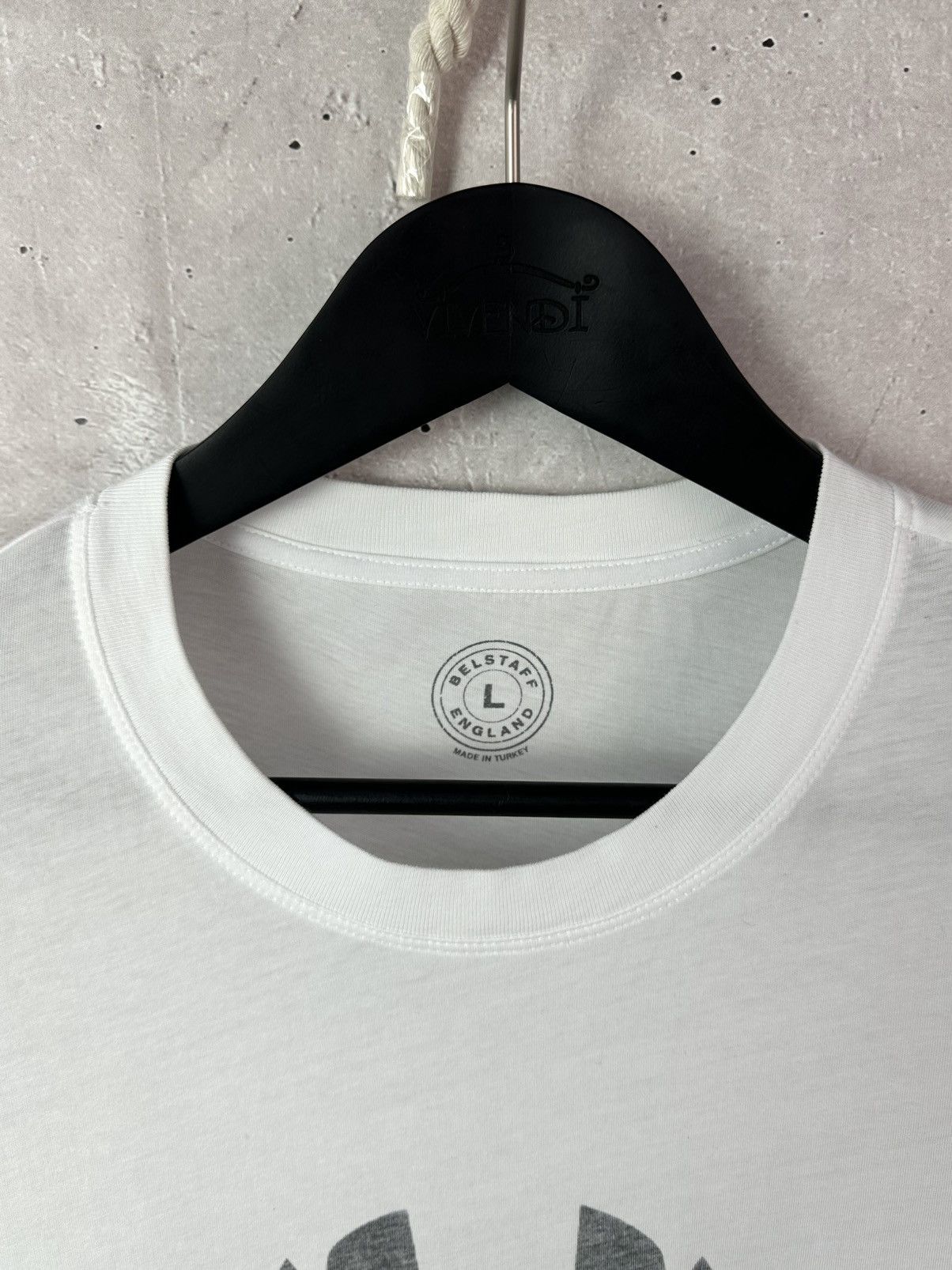 Belstaff Belstaff White Cotton Logo Crew Neck Short Sleeve T-shirt Size S / US 4 / IT 40 - 2 Thumbnail