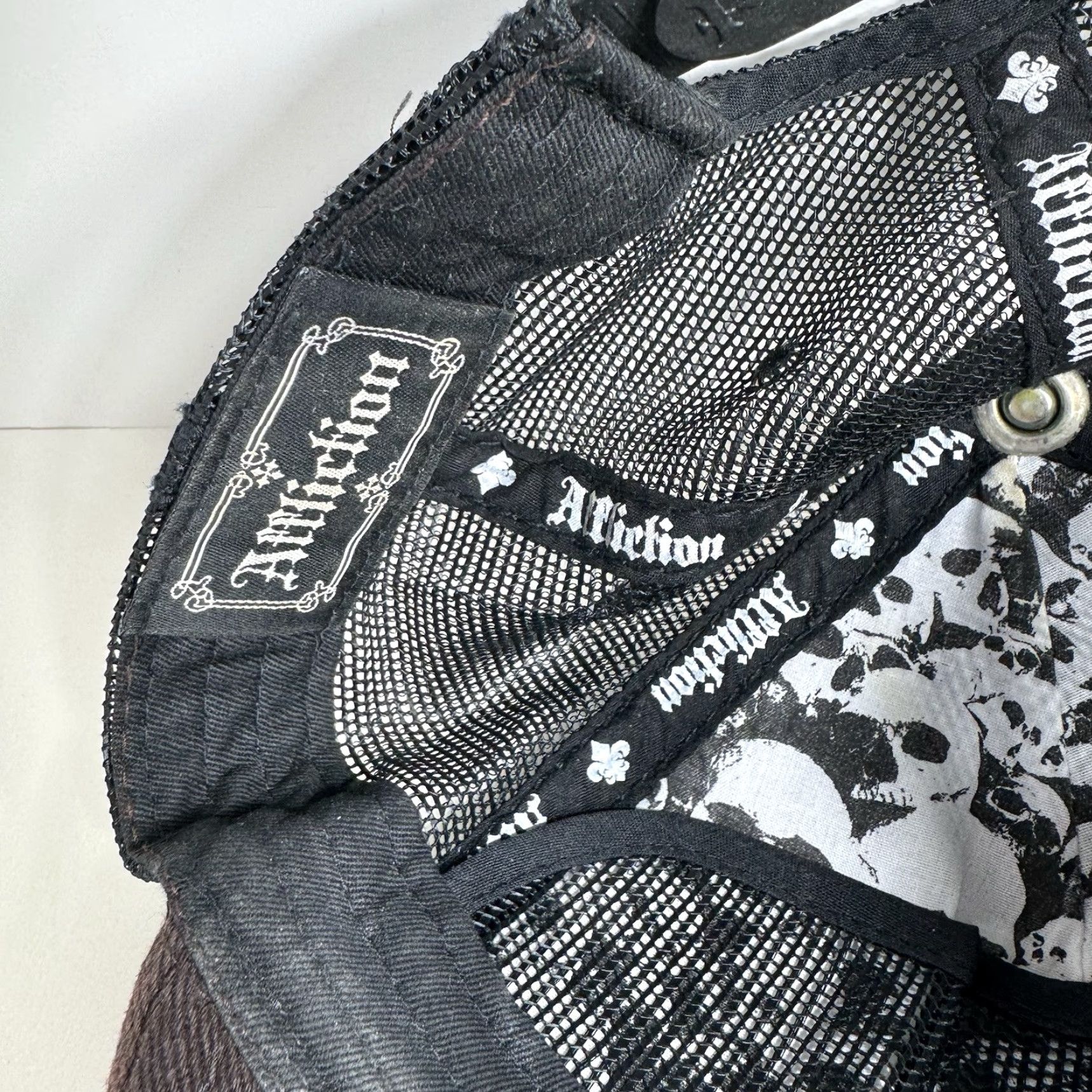 Affliction Affliction Hat Snapback Trucker Distressed Embroidered EST. 1946 Cap Aficianados Size ONE SIZE - 4 Thumbnail