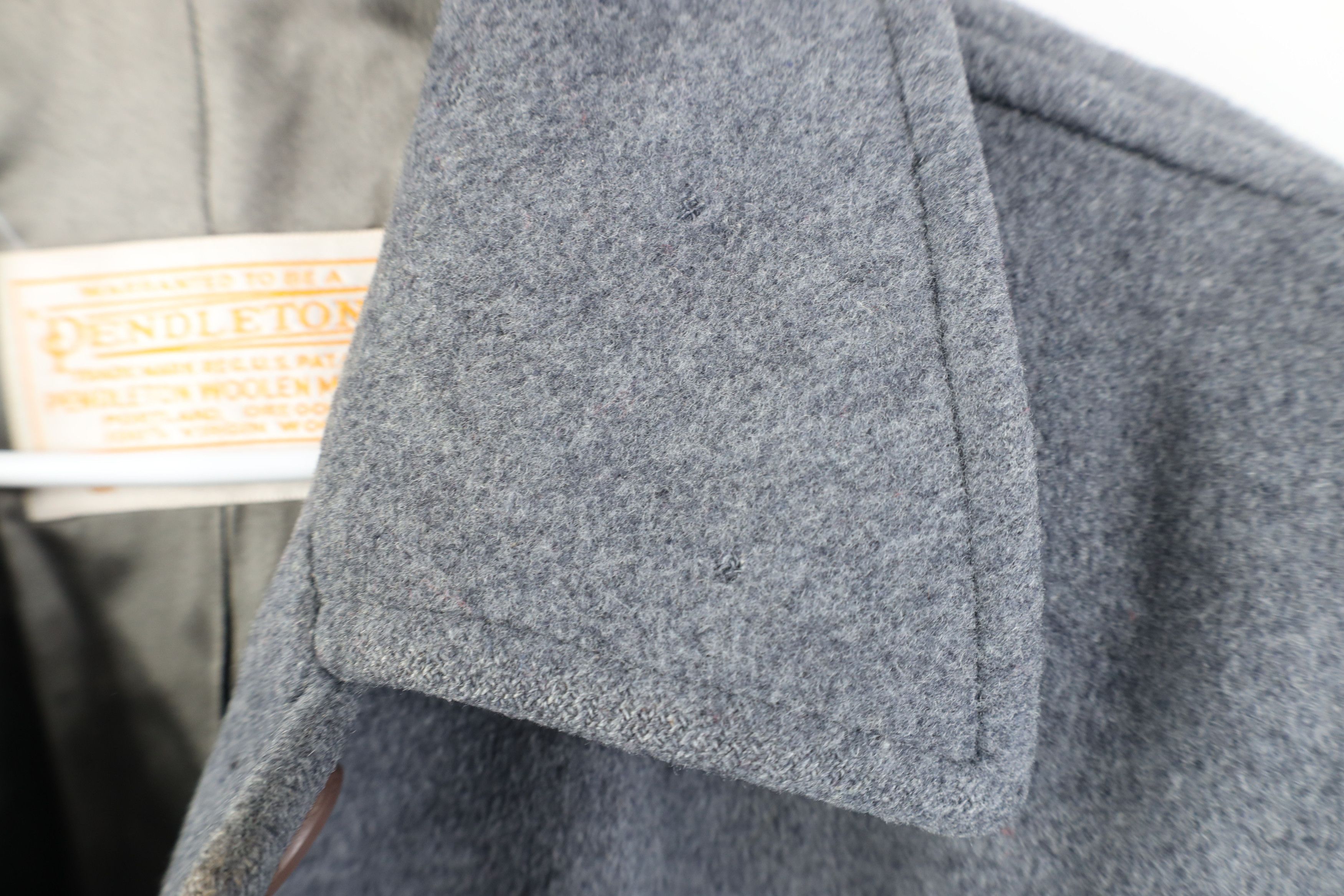 Pendleton Vintage 70s Pendleton Heavy Trench Coat Overcoat Gray USA Size XL / US 12-14 / IT 48-50 - 8 Thumbnail