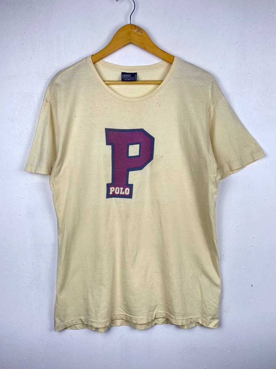 Polo Ralph Lauren vintage polo ralph lauren big logo tee Size US S / EU 44-46 / 1 - 1 Thumbnail