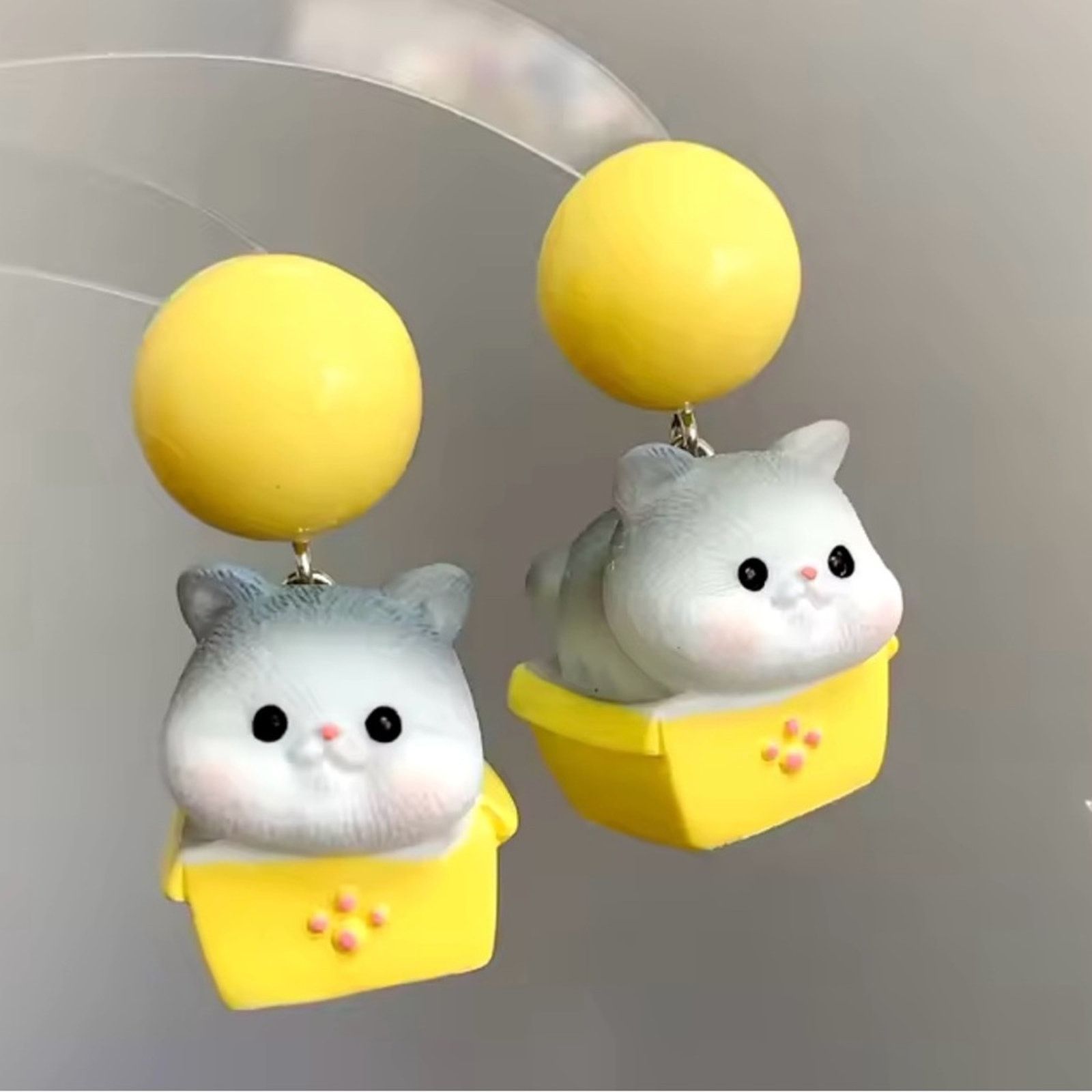 Other Adorable Kitten Cat Earrings Size ONE SIZE - 1 Thumbnail