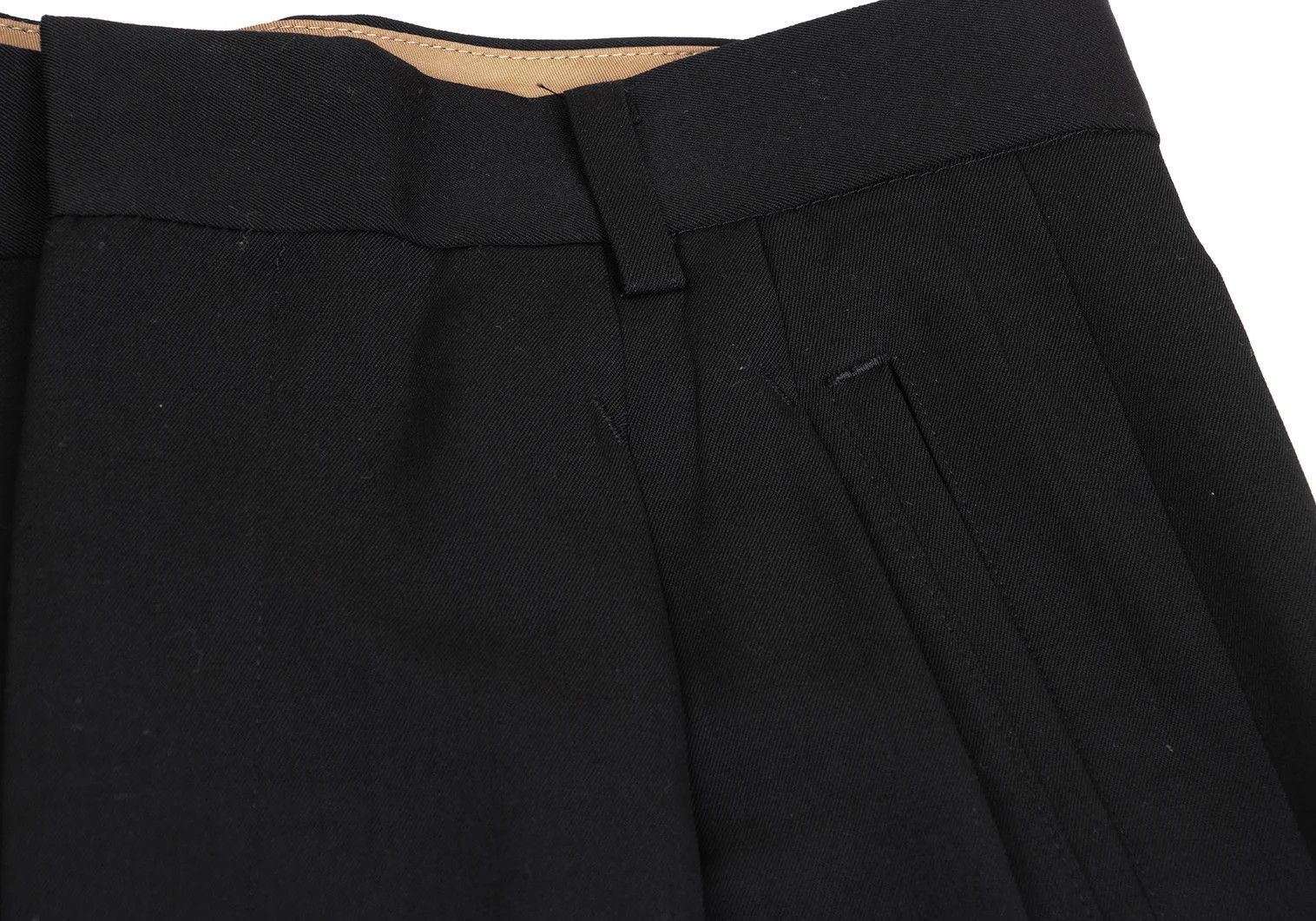 Jean Paul Gaultier Wool Gabardine Trousers in Black, Size 48 Size US 32 / EU 48 - 5 Thumbnail