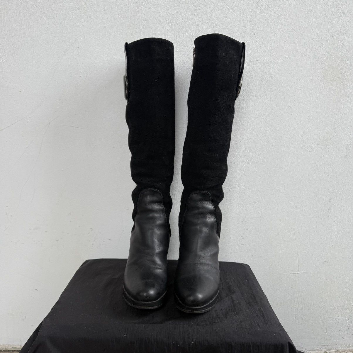 Hysteric Glamour Shy Italy Wedge Knee High Leather Boots Isabel Marant Type Size US 8 / IT 38 - 11 Thumbnail