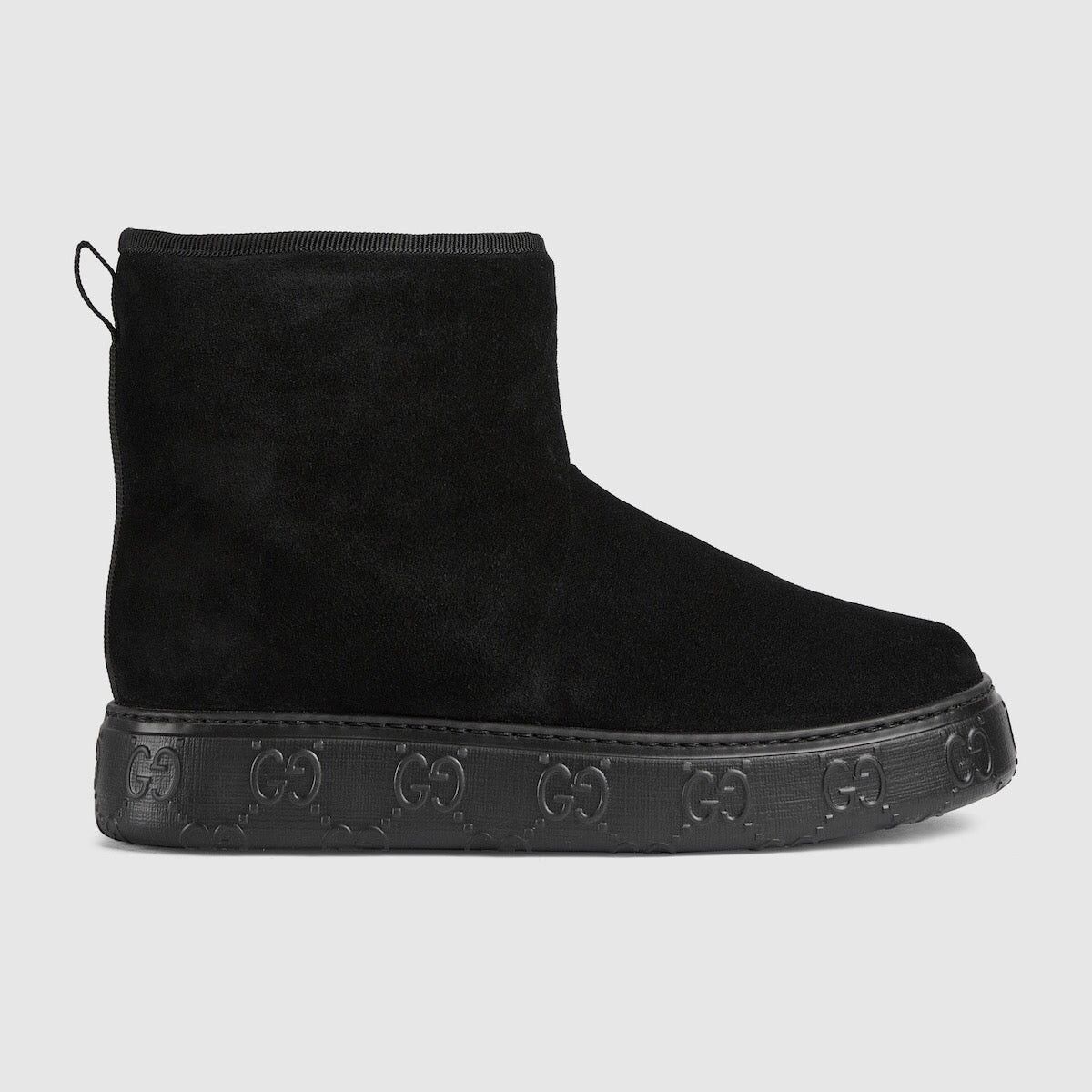 Gucci Interlocking G Wool Ankle Boots SIZE 39