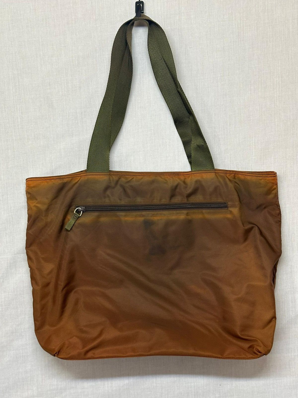 Prada vintage Prada Tessuto Nylon khaki green shoulder Size ONE SIZE - 2 Thumbnail