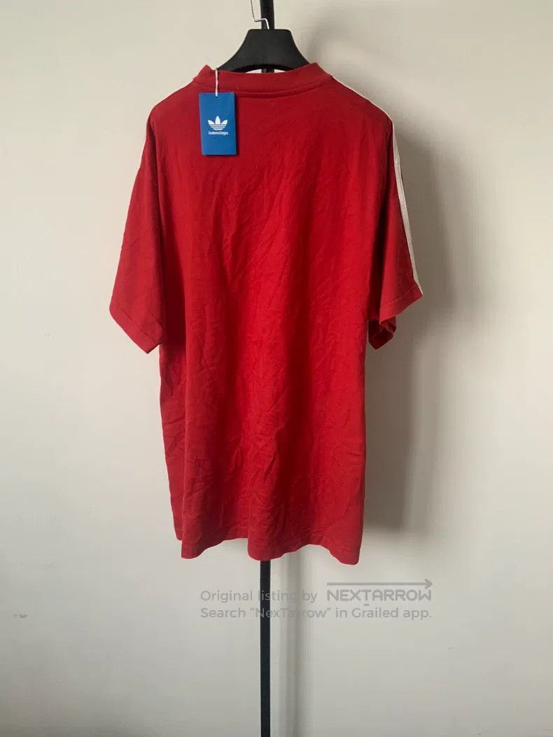 Balenciaga Balenciaga Three-stripe logo printed round neck short-slee Size US S / EU 44-46 / 1 - 2 Thumbnail