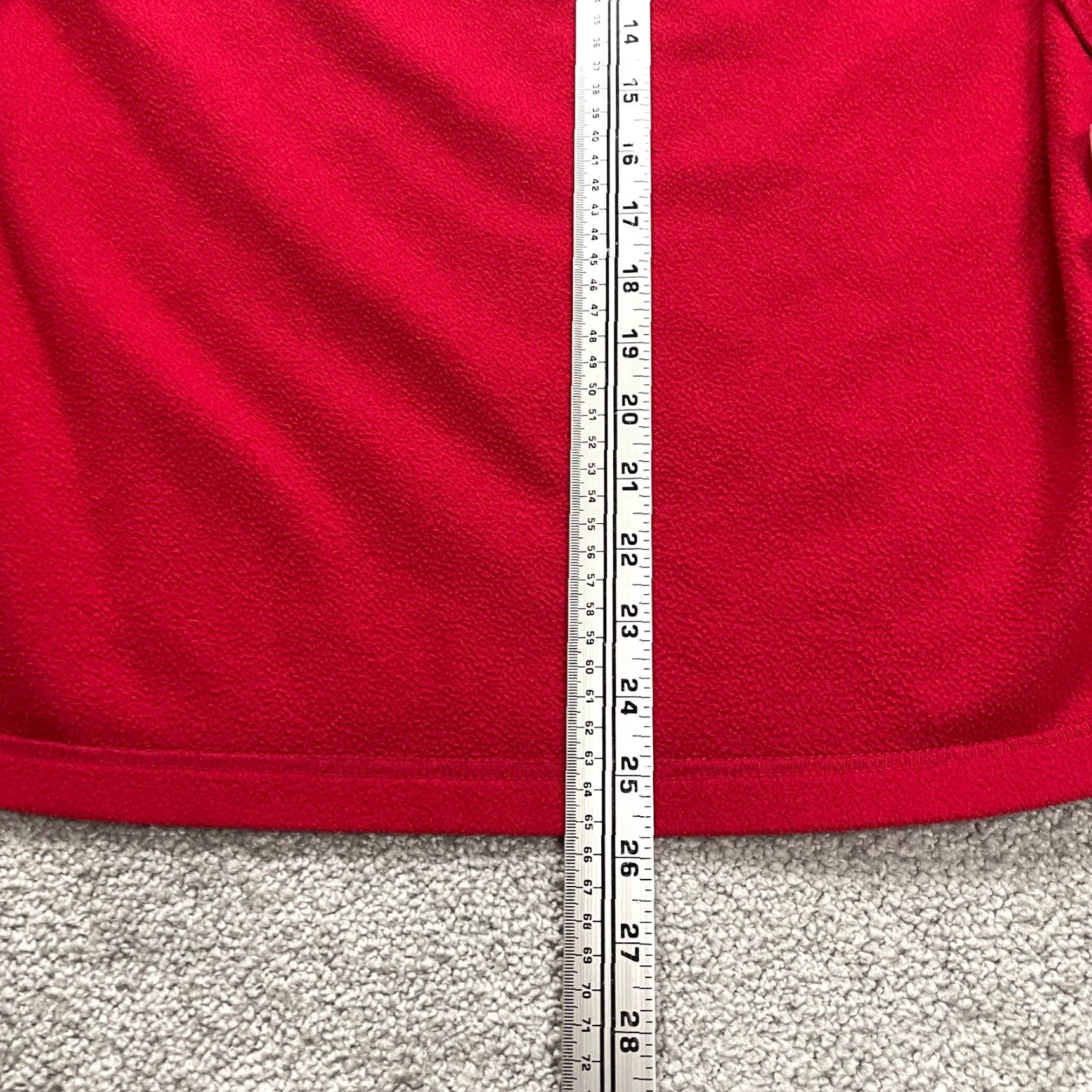 Lands' End Lands' End Fleece Jacket Womens Medium 10-12 Red Casual Outdoor Button Up Collared Size M / US 6-8 / IT 42-44 - 3 Thumbnail