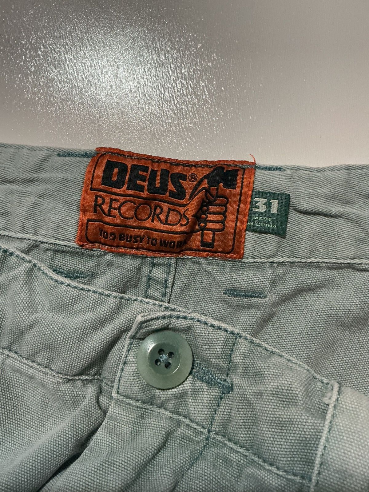 Deus Ex Machina $120 Deus Ex Machina Records Jett Record Canvas Pants Size US 31 - 6 Thumbnail