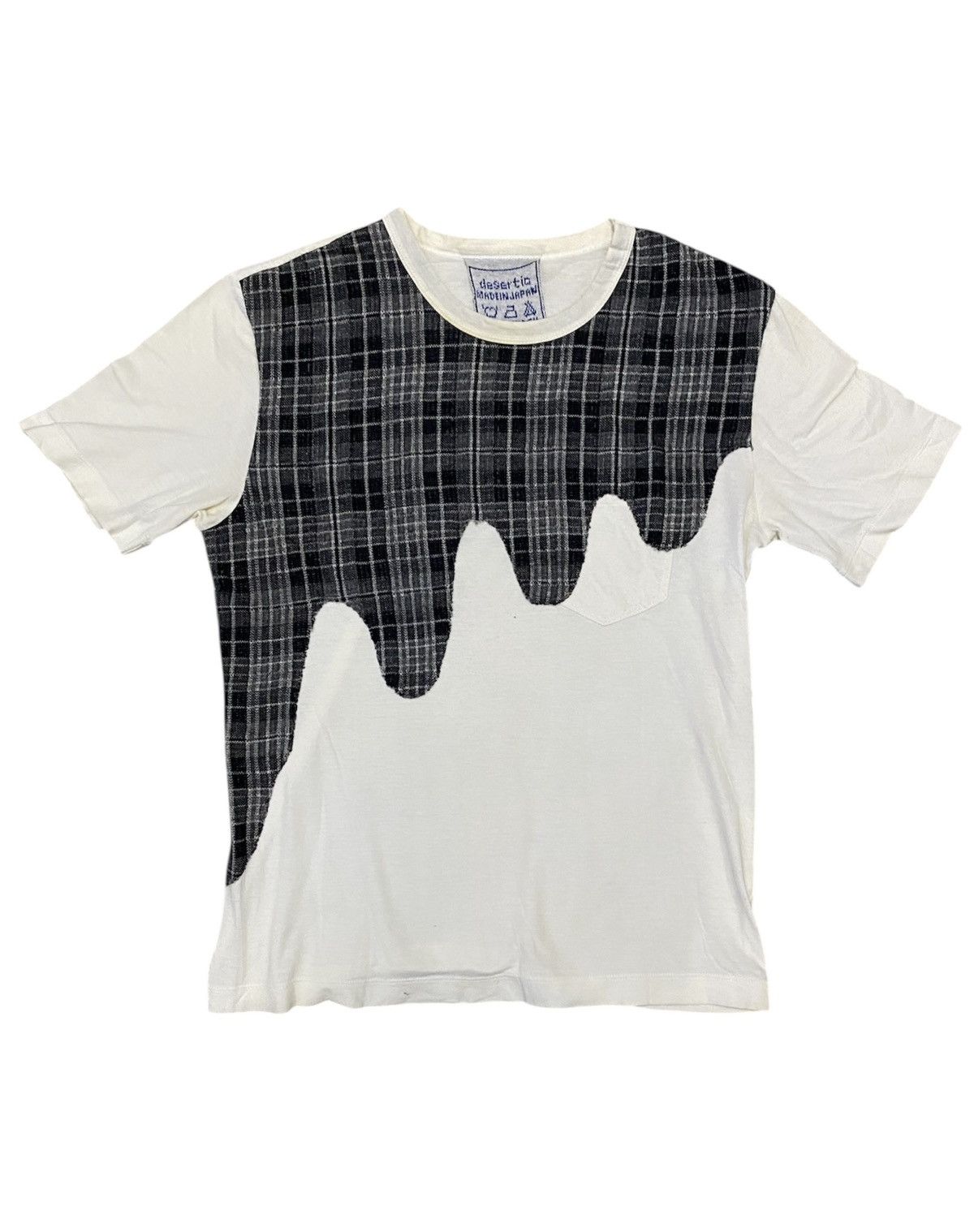 Comme des Garcons Homme AW11 Comme Des Garcons X Desertic Liquid Tartan rebuild tee Size US S / EU 44-46 / 1 - 1 Thumbnail