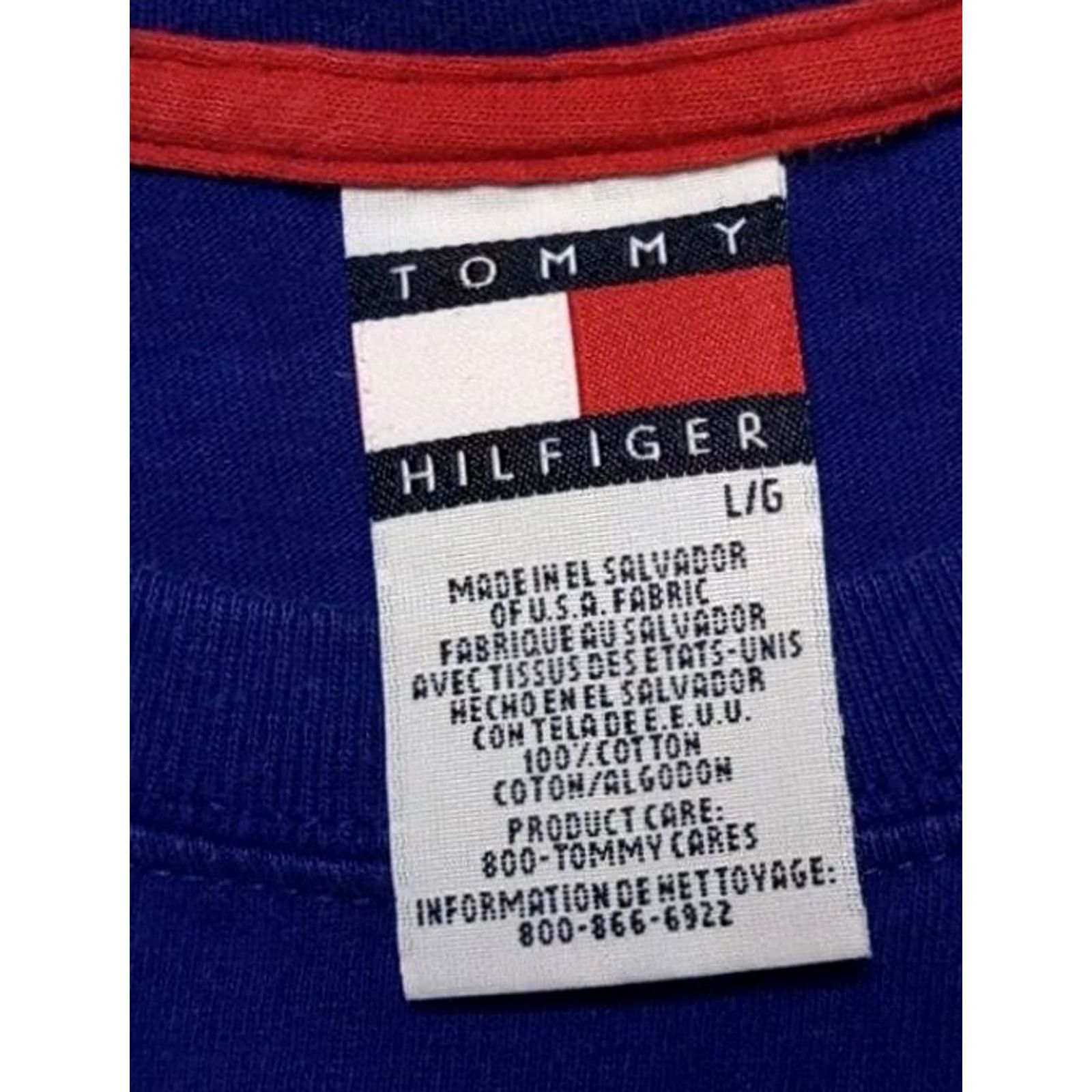Tommy Hilfiger Tommy Hilfiger Jeans Shirt Mens Large Long Sleeve Tee Hockey Graphic Y2K Vintage Size US L / EU 52-54 / 3 - 6 Thumbnail
