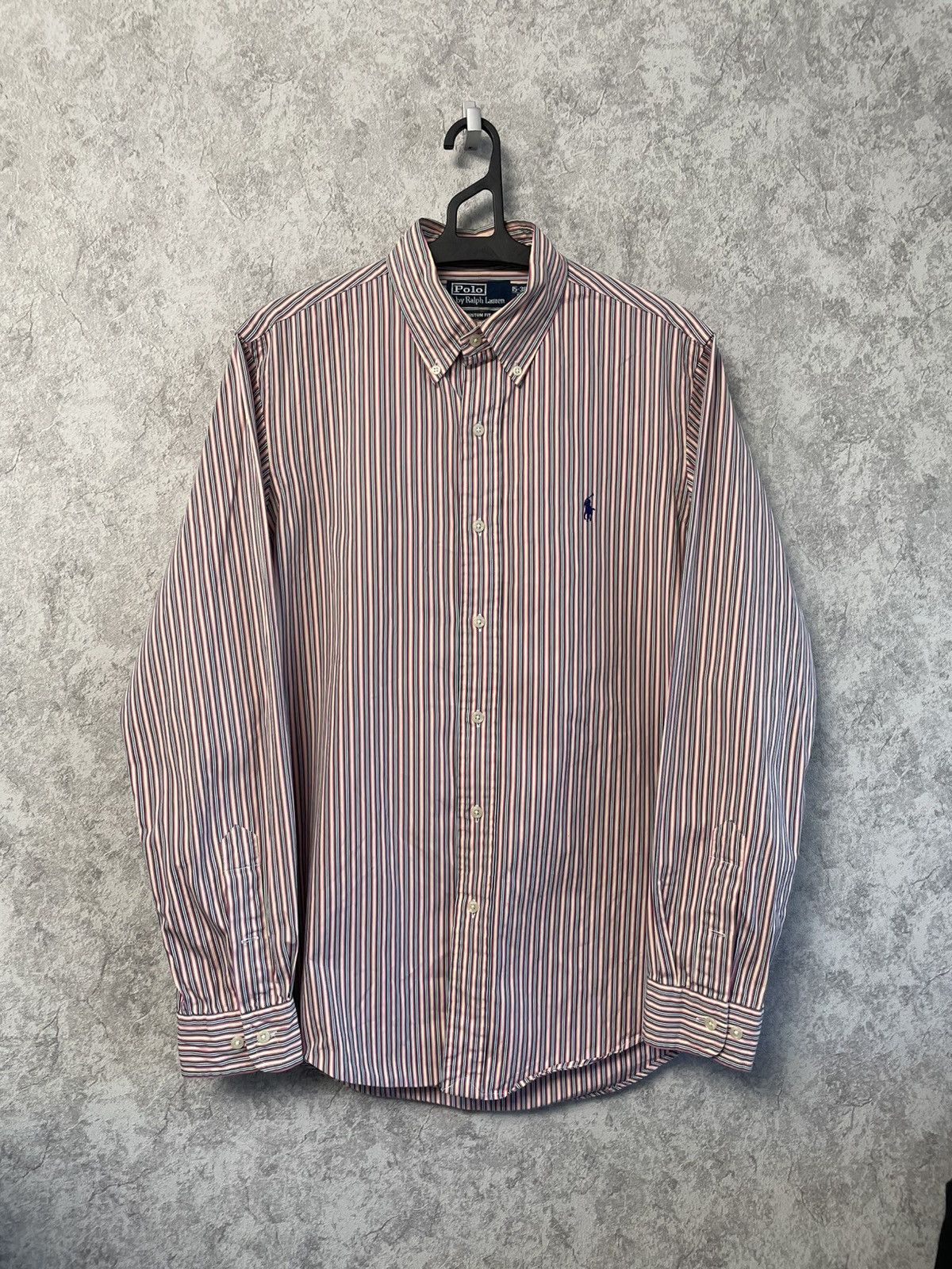 Polo Ralph Lauren Vintage Polo Ralph Lauren Striped Long Sleeve ButtonUp Shirt Size US S / EU 44-46 / 1 - 1 Thumbnail