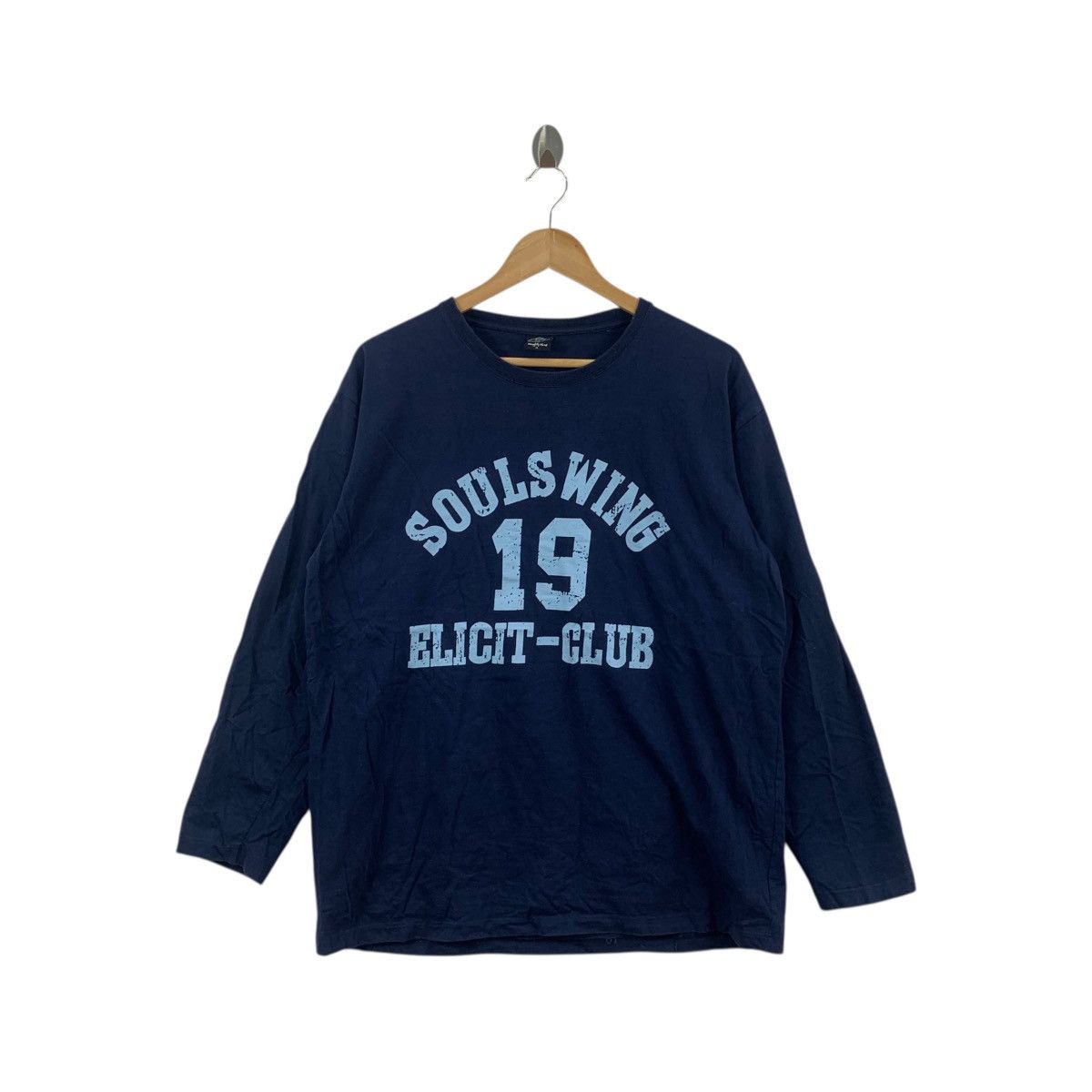 Vintage Vintage SOULS WINGS ELICIT CLUB 19 Tee Shirt Top Size 3XL / US 20-22 - 1 Thumbnail