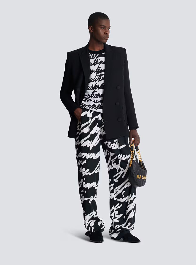Balmain o1s1wg110126 Pleated Trousers in Black Size US 32 / EU 48 - 3 Thumbnail