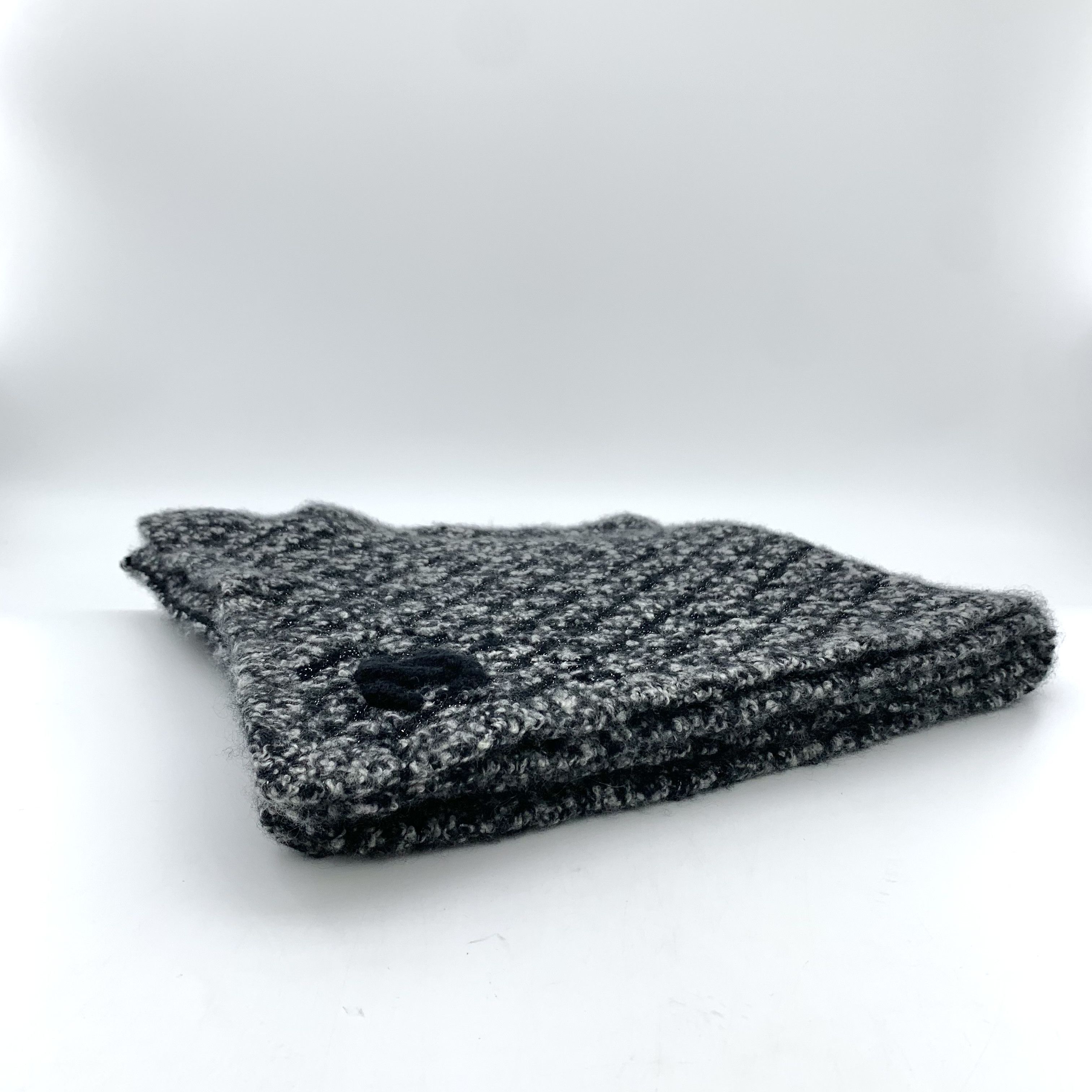 Chanel Chanel CC Cashmere Scarf Grey (35×210) Size ONE SIZE - 2 Thumbnail